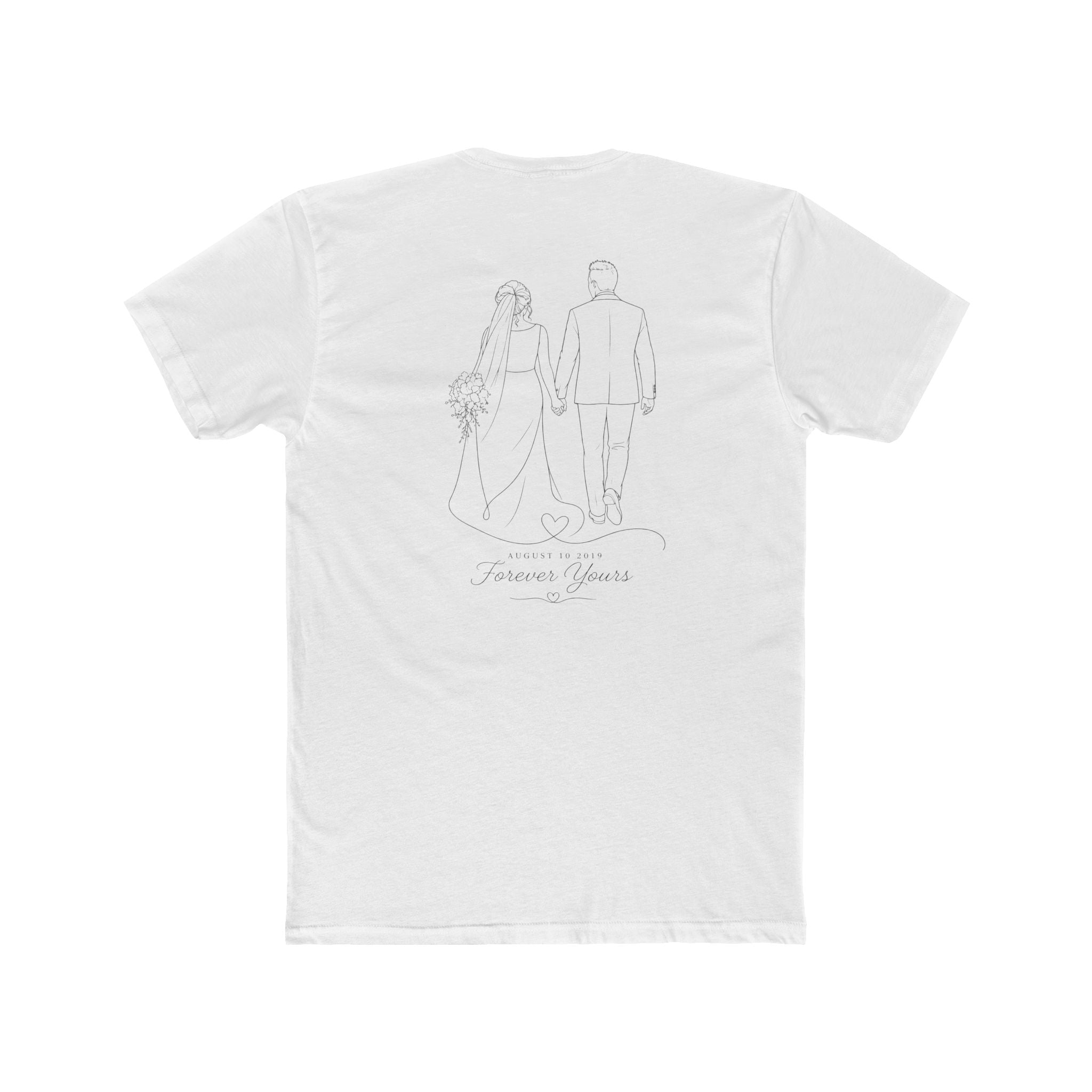 Unisex Personalized Front and Back Cotton Crew Tee