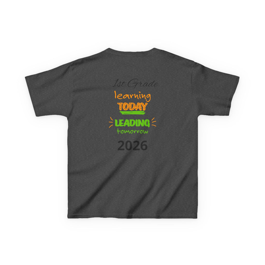 Kids 'Boss' Personalized T‑Shirt — Colorful Crayon Design (Custom Name)