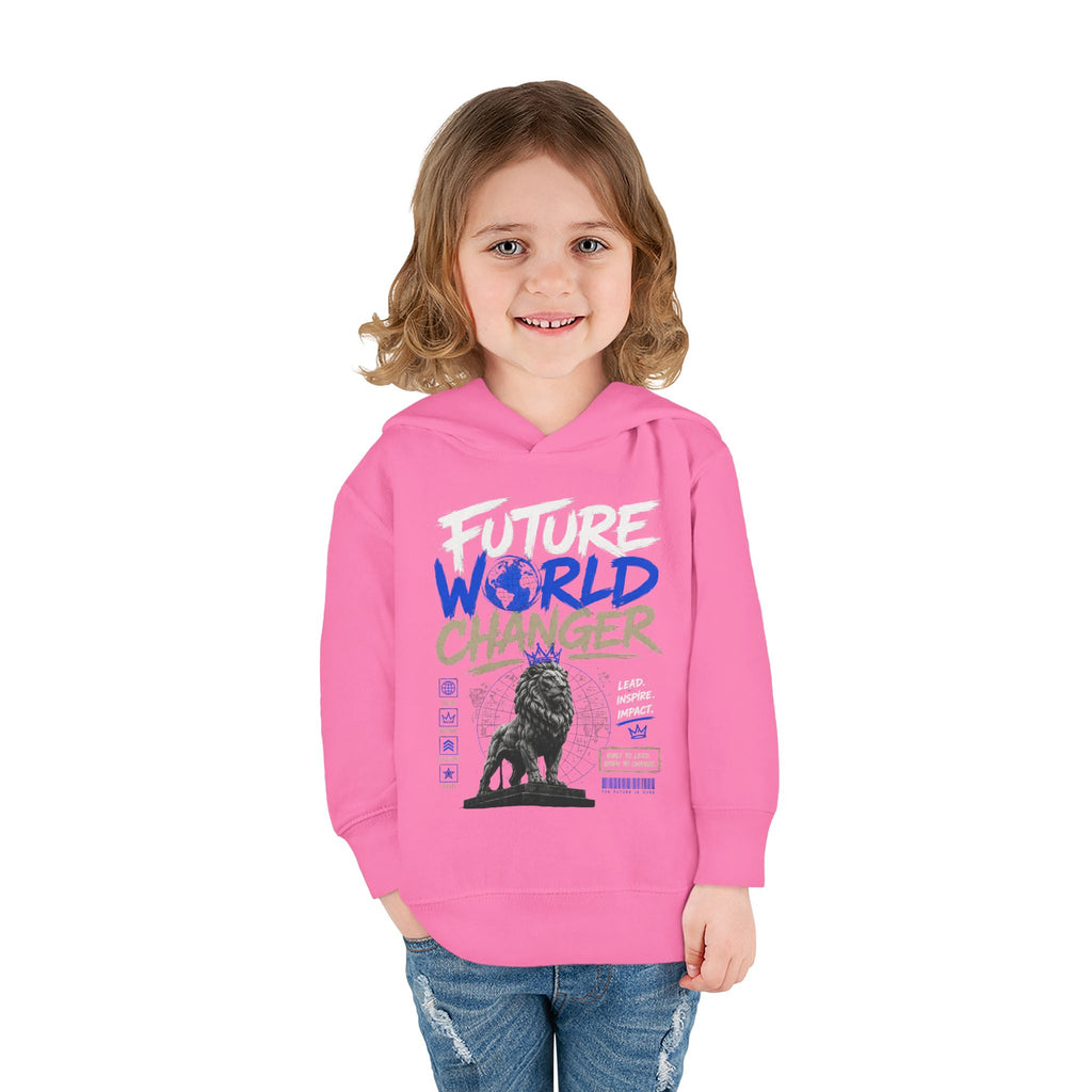 Toddler Hoodie — "Future World Changer" Lion Pullover