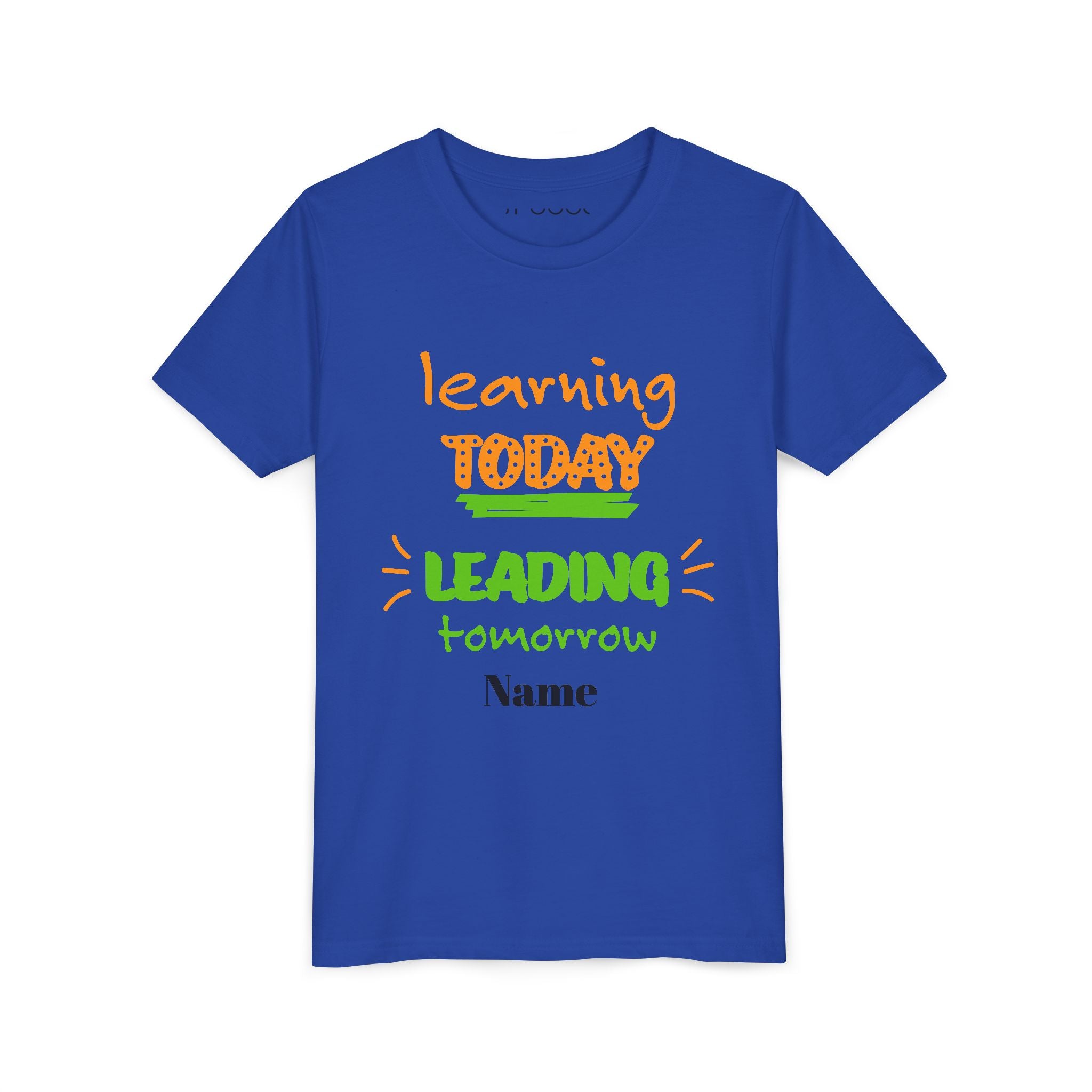 Personalized Youth Tee - Learning Today Leading Tomorrow