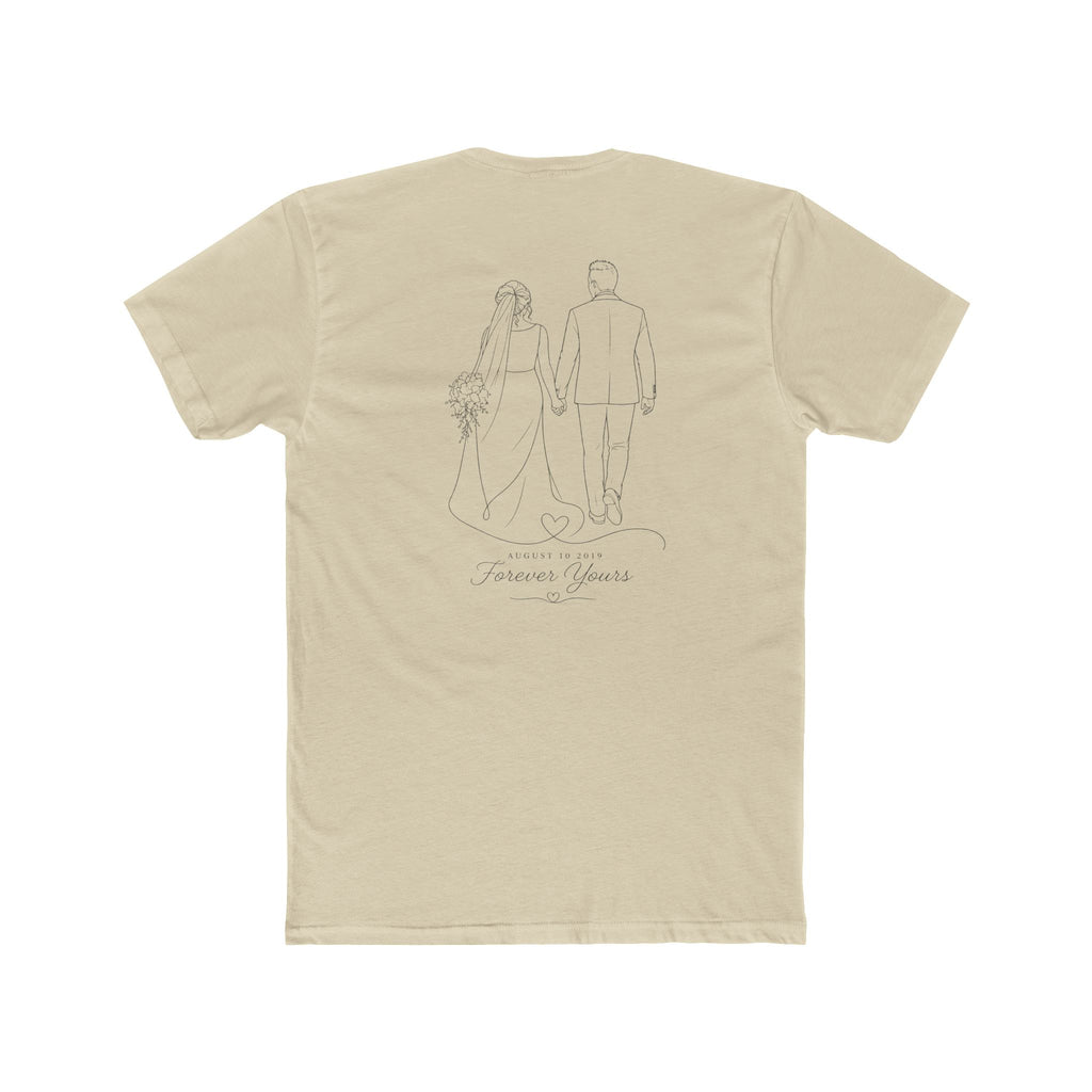 Unisex Personalized Front and Back Cotton Crew Tee