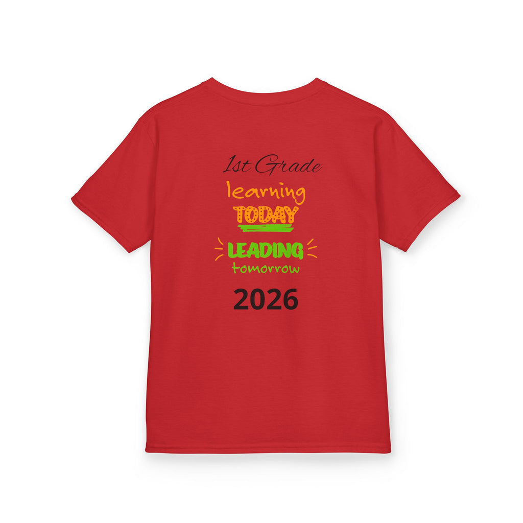 Kids 'Boss' Personalized T‑Shirt — Colorful Crayon Design (Custom Name)