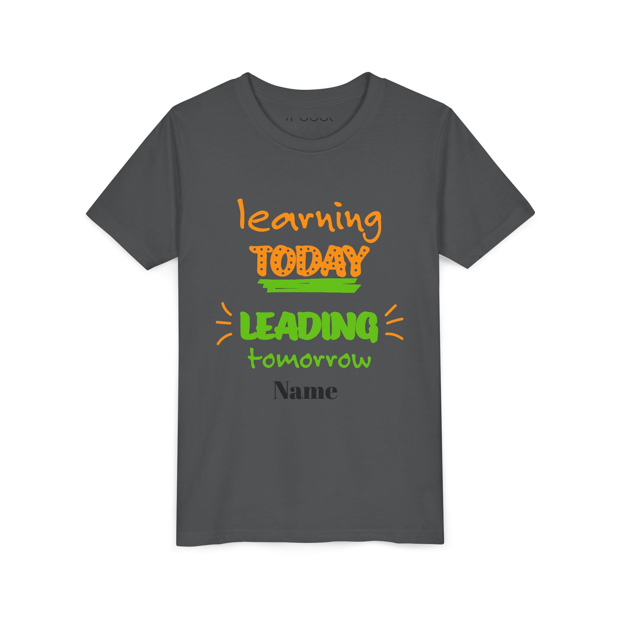 Personalized Youth Tee - Learning Today Leading Tomorrow
