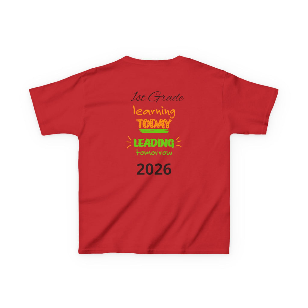 Kids 'Boss' Personalized T‑Shirt — Colorful Crayon Design (Custom Name)