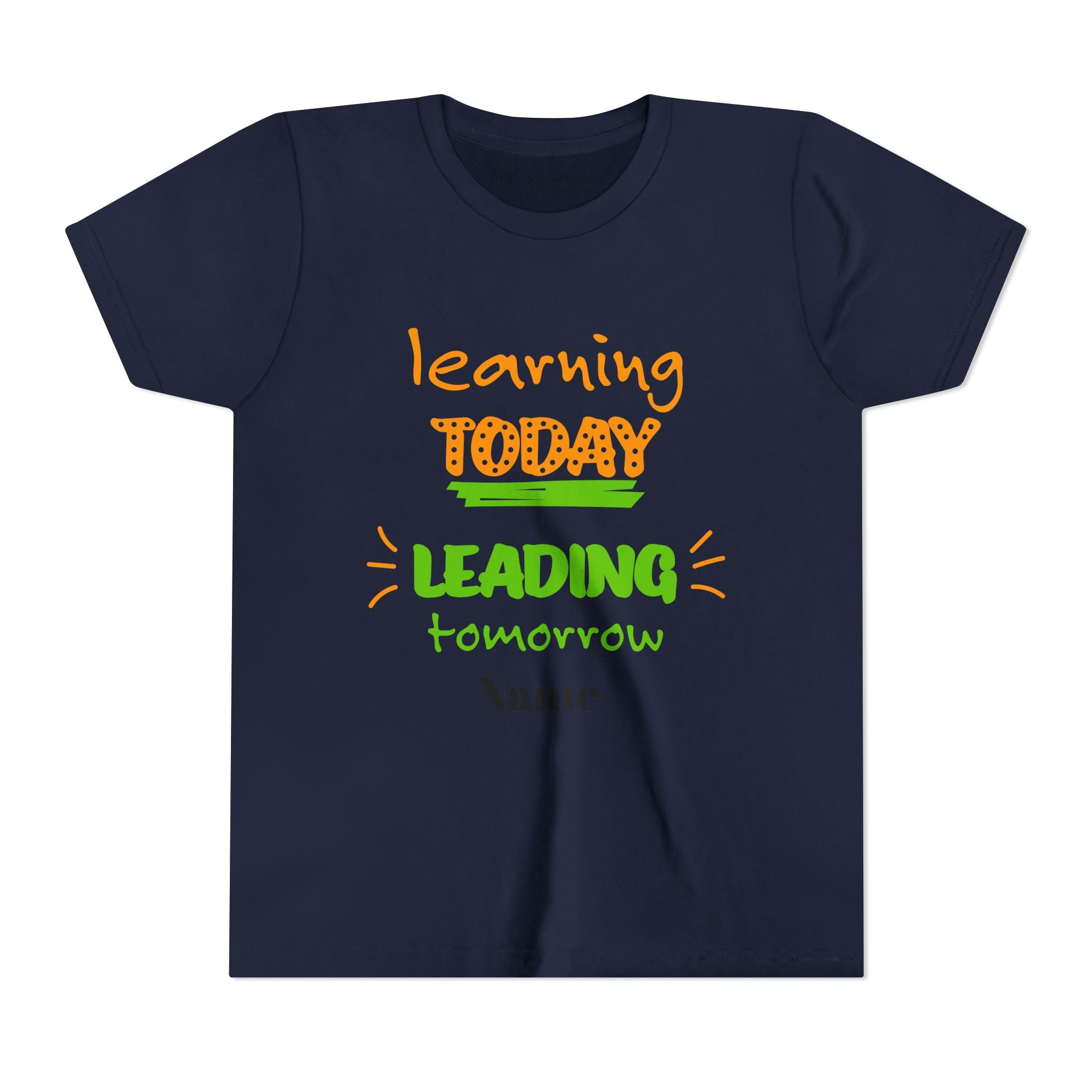 Personalized Youth Tee - Learning Today Leading Tomorrow