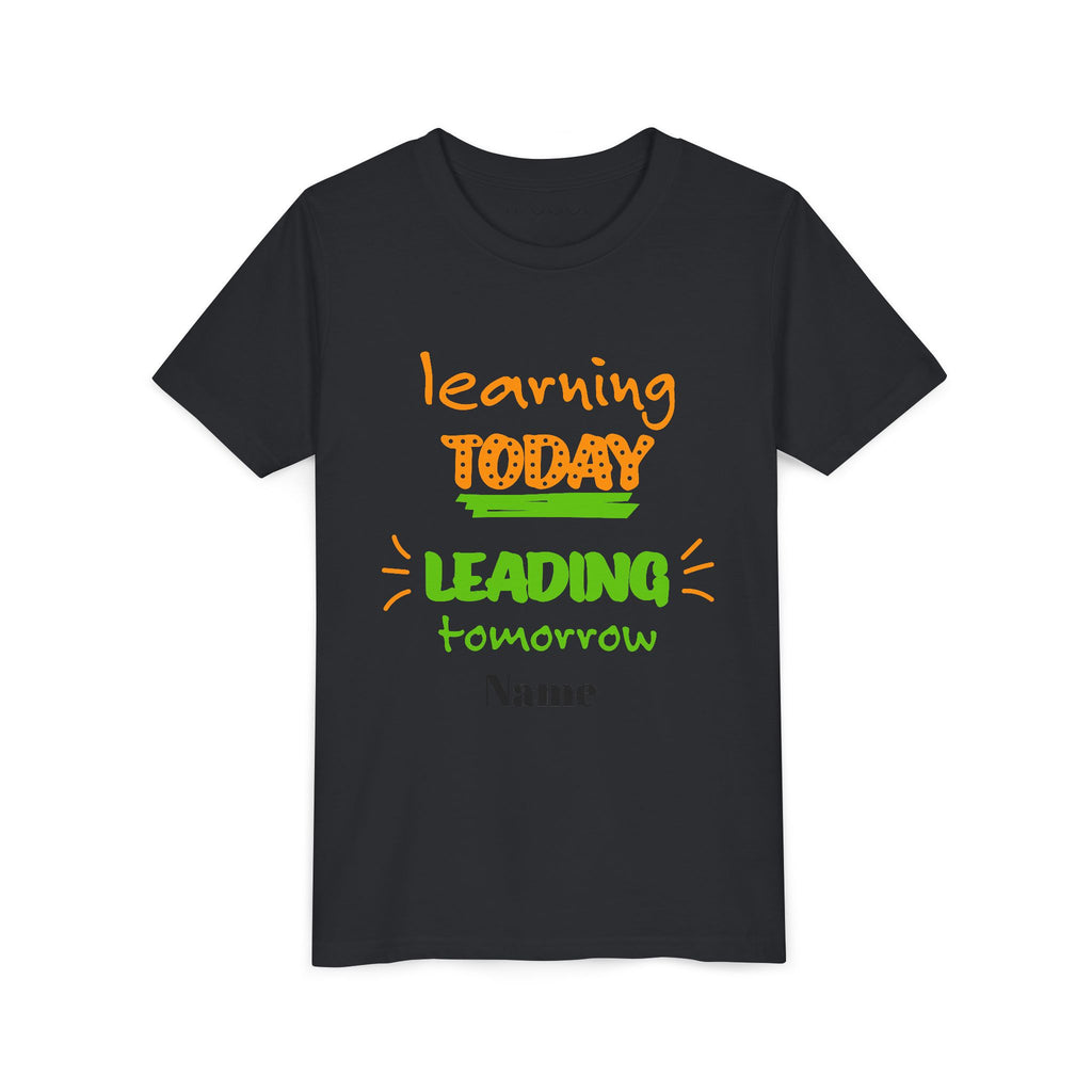 Personalized Youth Tee - Learning Today Leading Tomorrow