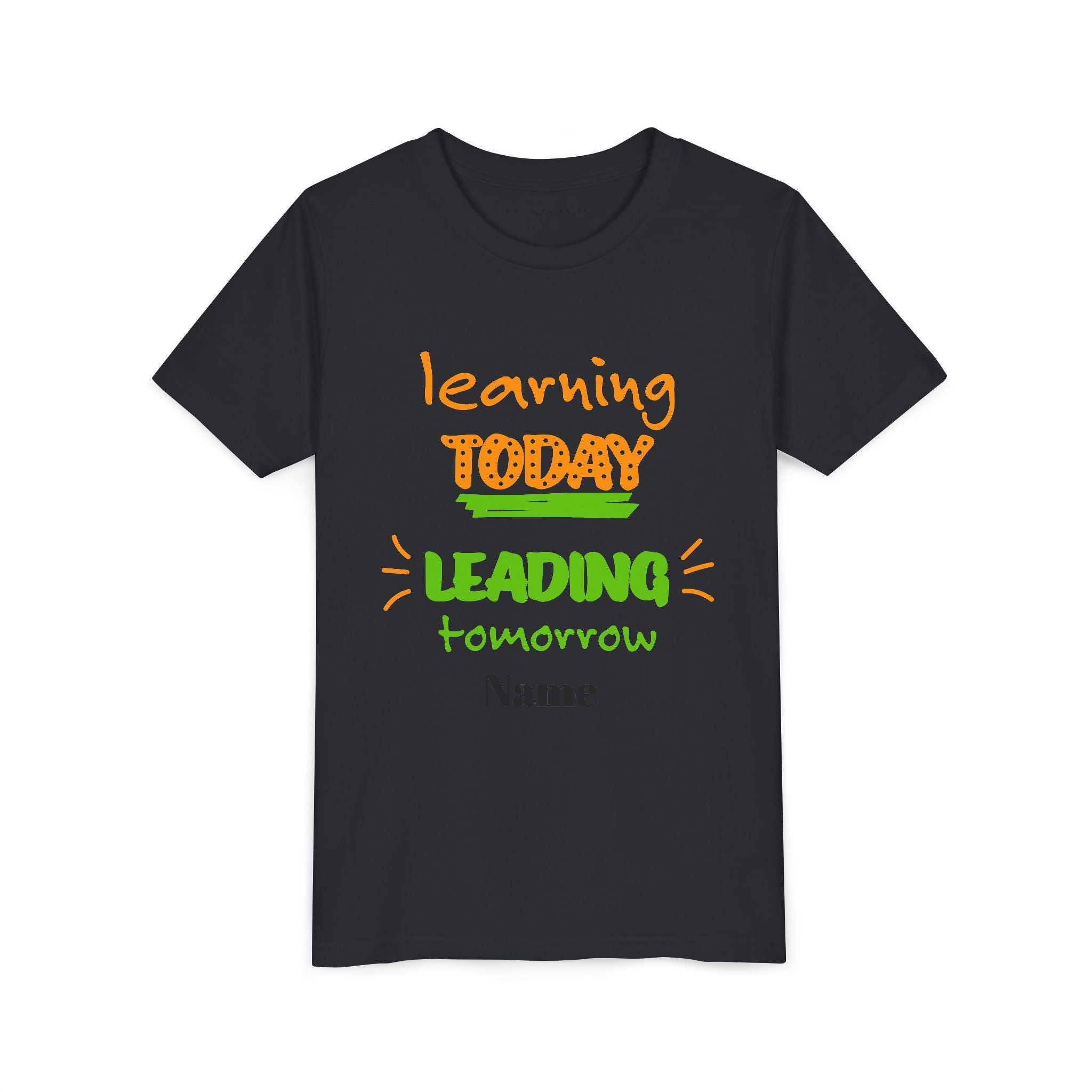 Personalized Youth Tee - Learning Today Leading Tomorrow