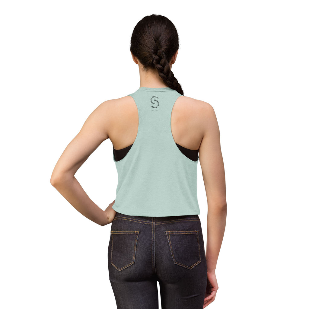 Espresso Yourself Crop Top — Cute Coffee Graphic Women's Tank