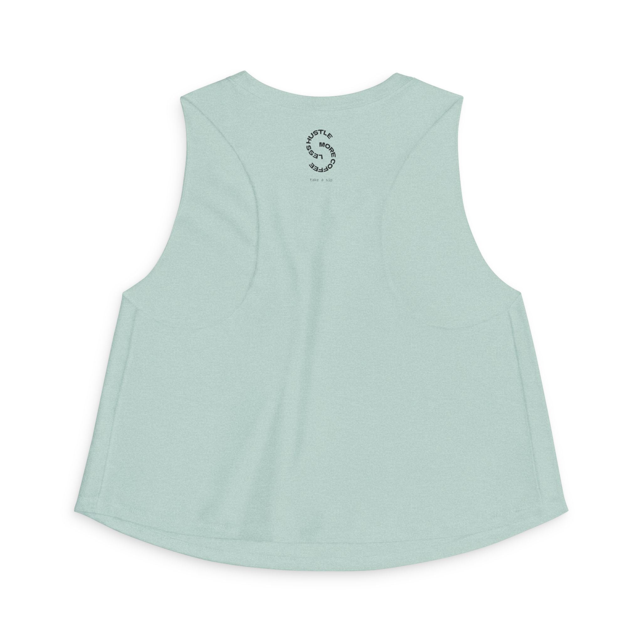 Espresso Yourself Crop Top — Cute Coffee Graphic Women's Tank