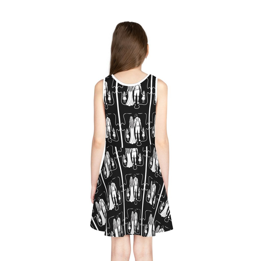 Girls' Sleeveless Sundress (AOP)