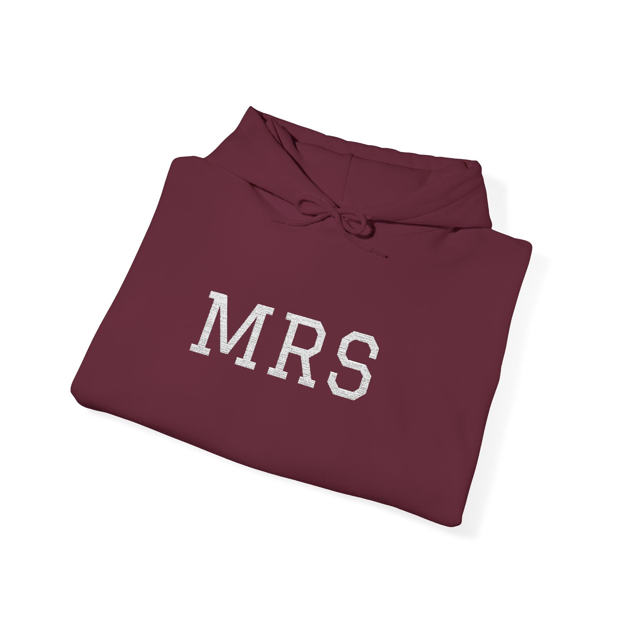 Hoodie — Floral 'MRS' Bride Bridal Pullover