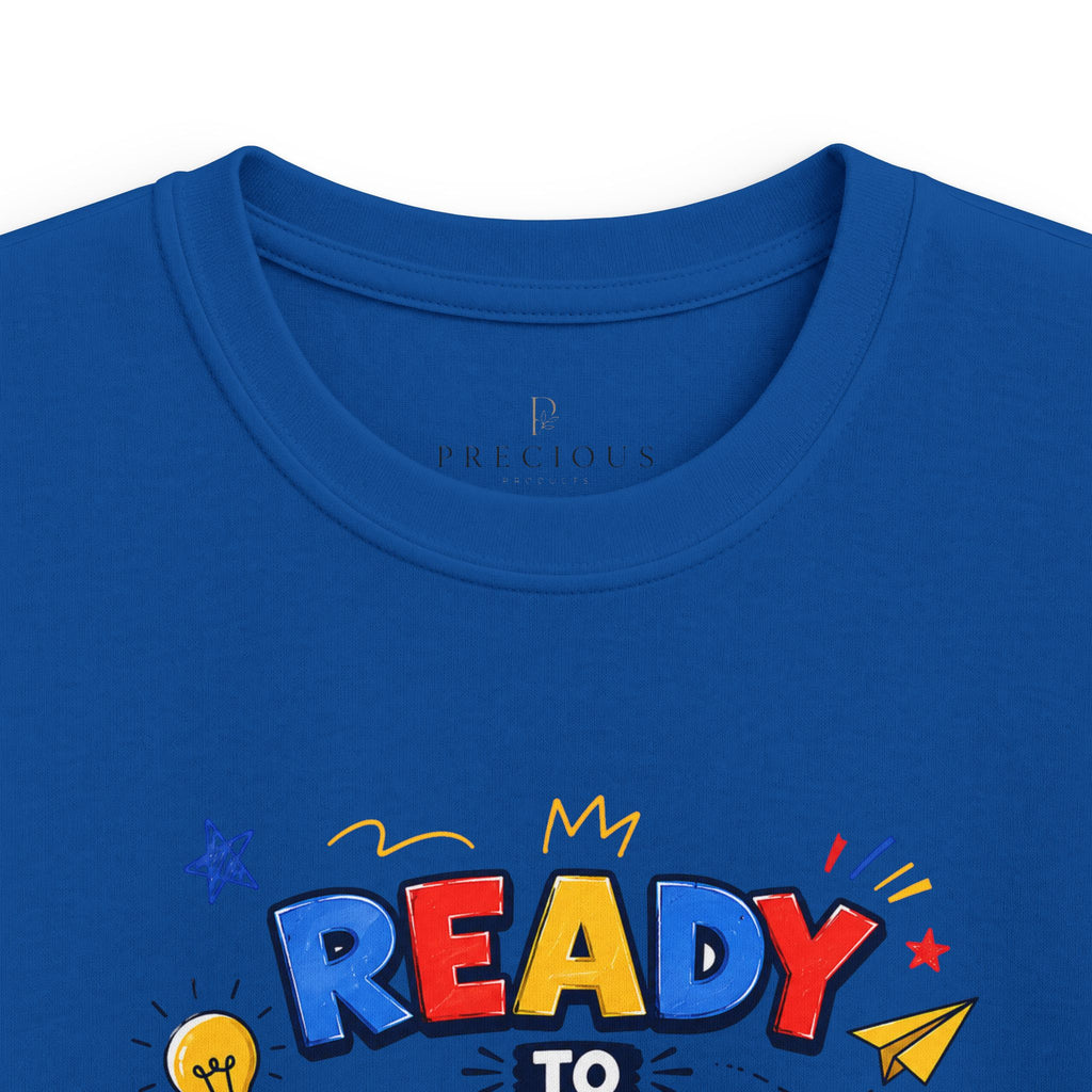 Kids Softstyle Tee- Personalized back to school, with Name, grade, and school survival kit