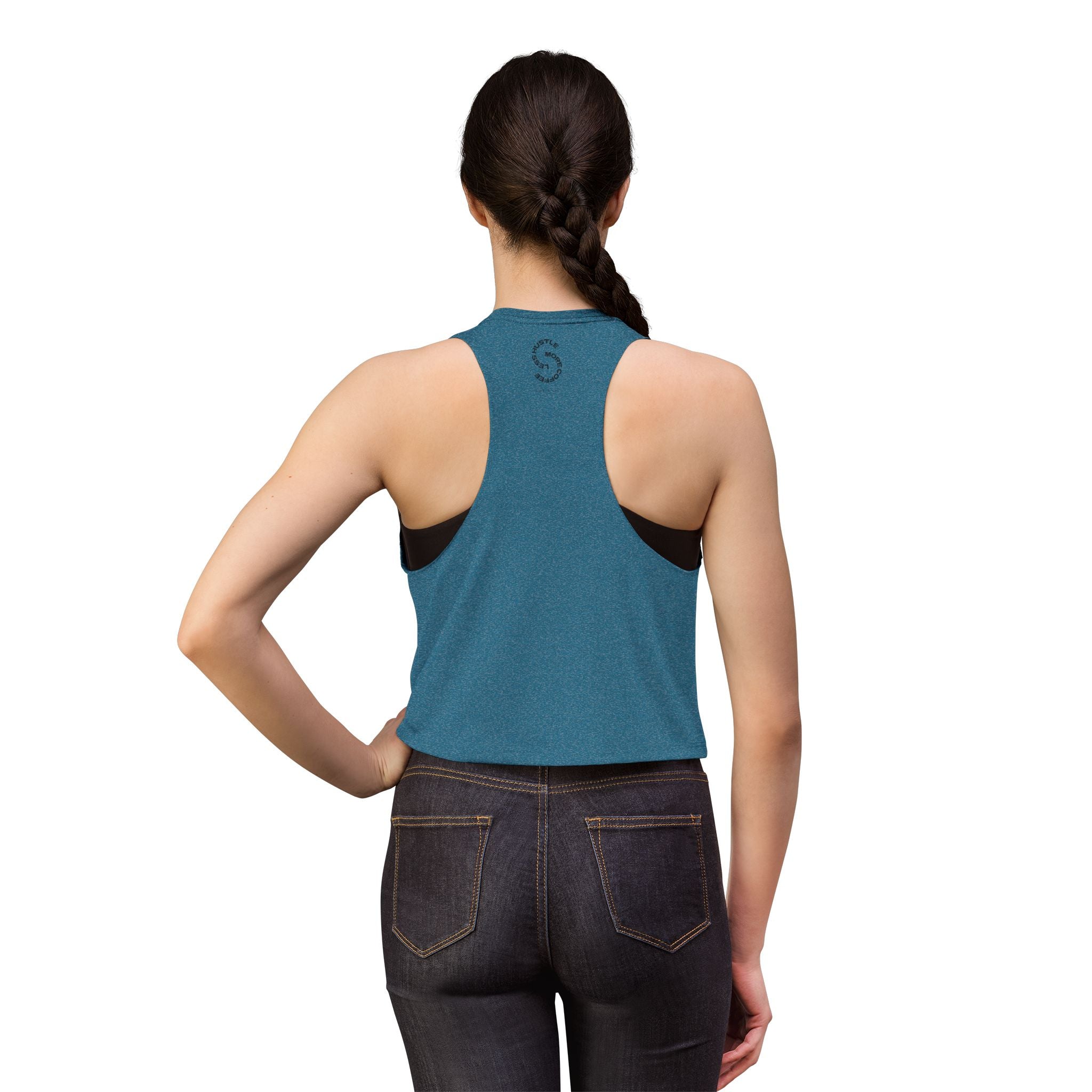 Espresso Yourself Crop Top — Cute Coffee Graphic Women's Tank