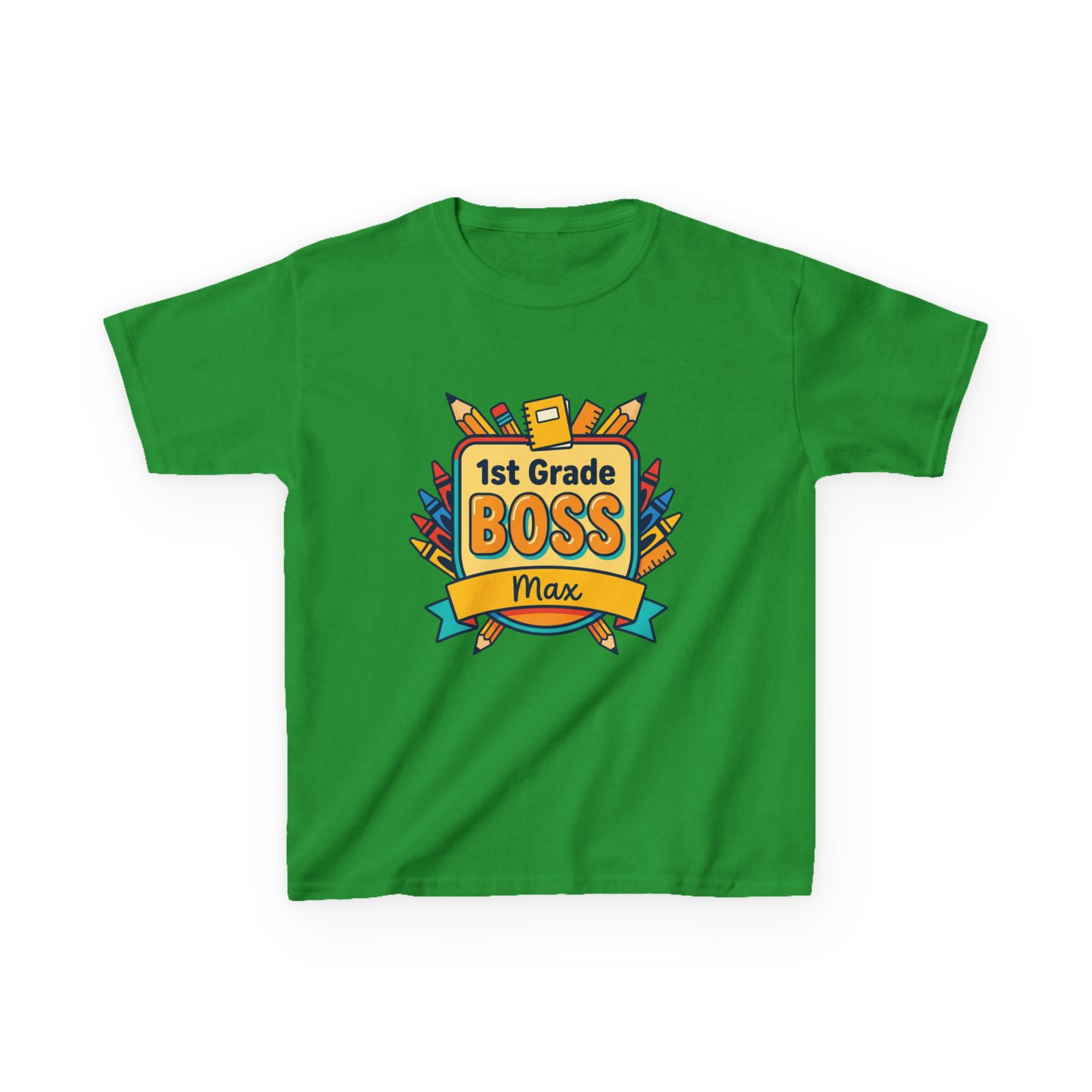 Kids Tee —  Back to School "BOSS" Personalized : "Learning Today, Leading Tomorrow"