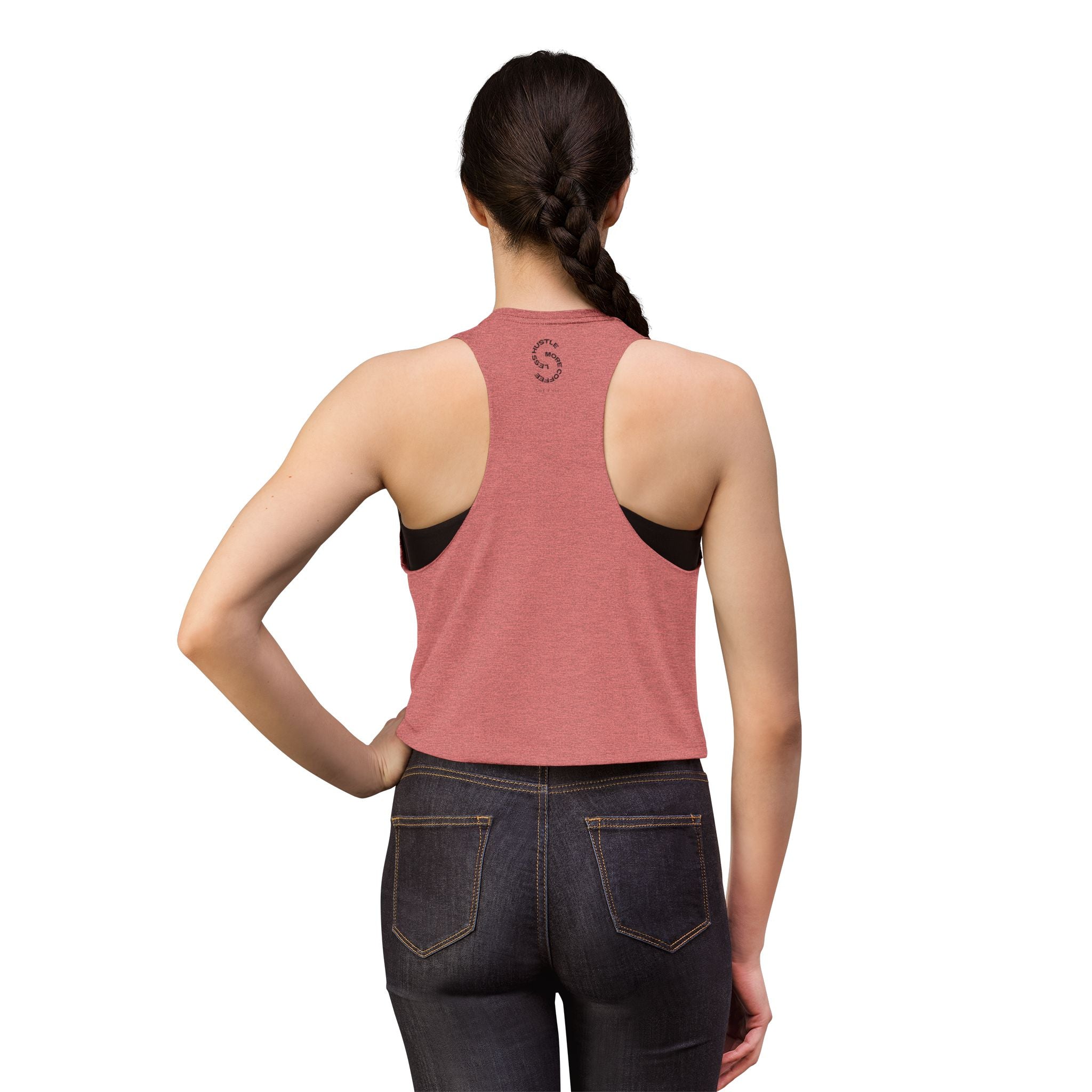 Espresso Yourself Crop Top — Cute Coffee Graphic Women's Tank