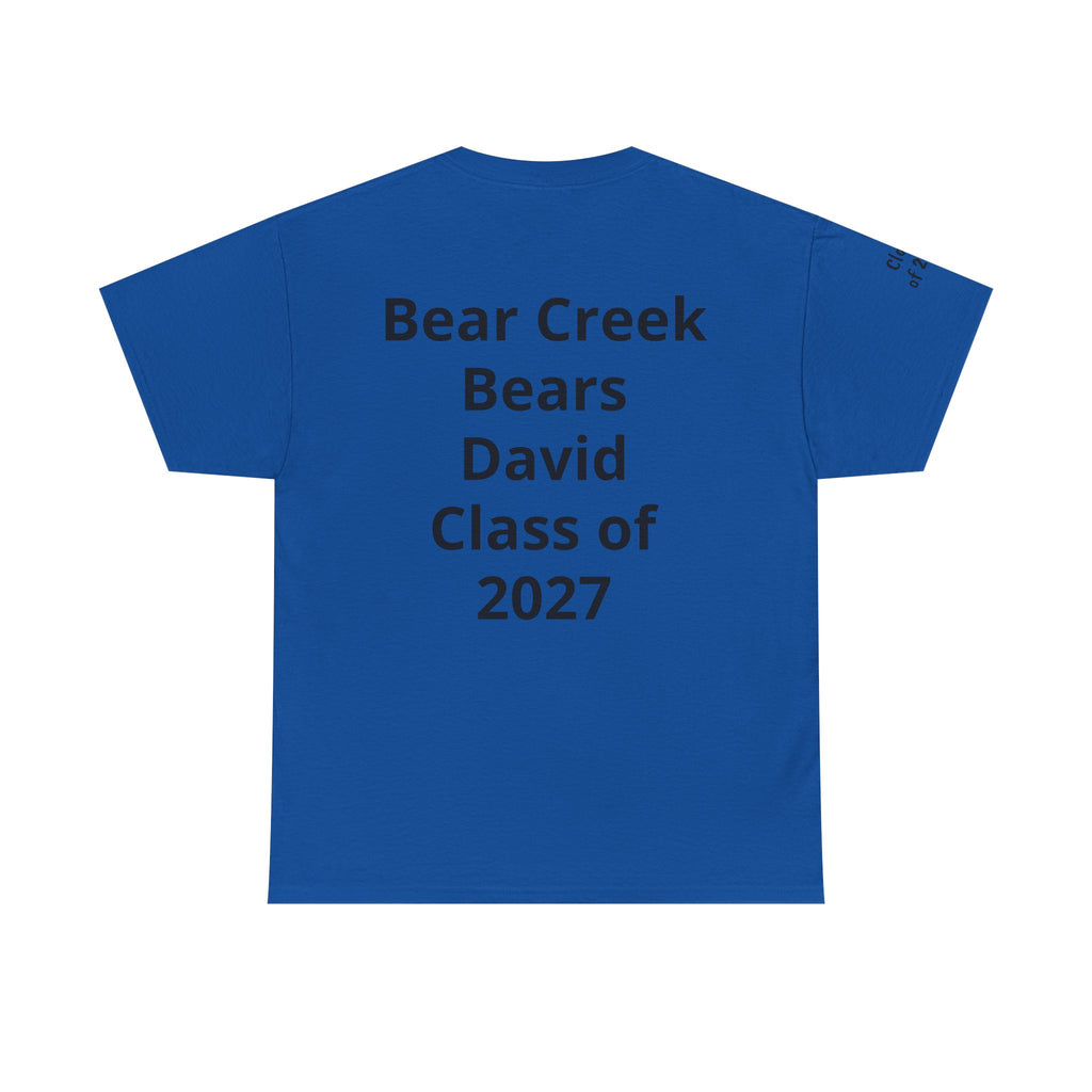 Personalized "Class of" and School pride, Back to School-Unisex Heavy Cotton Tee