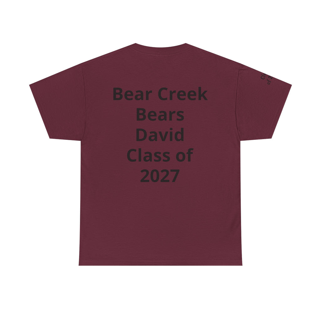 Personalized "Class of" and School pride, Back to School-Unisex Heavy Cotton Tee