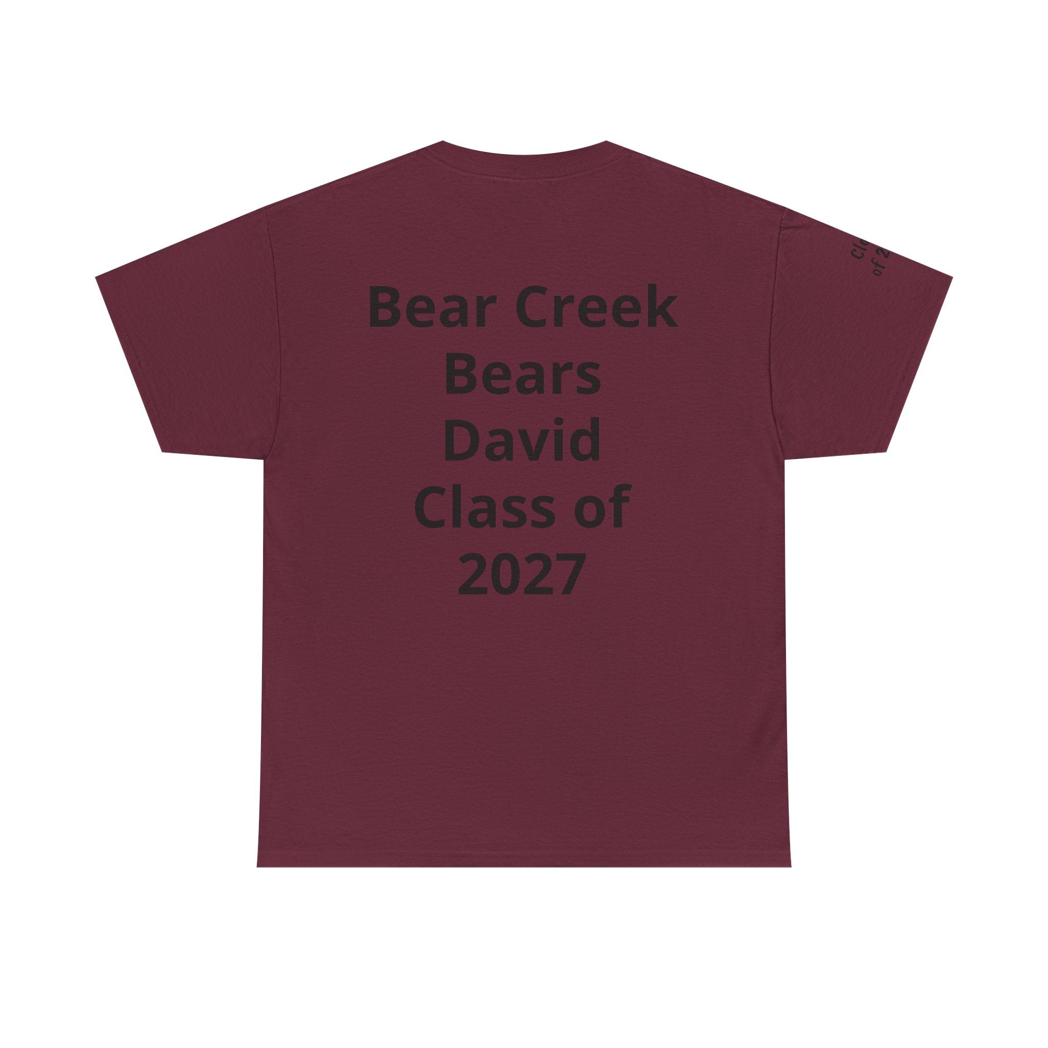 Personalized "Class of" and School pride, Back to School-Unisex Heavy Cotton Tee