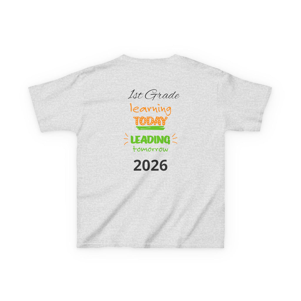 Kids 'Boss' Personalized T‑Shirt — Colorful Crayon Design (Custom Name)