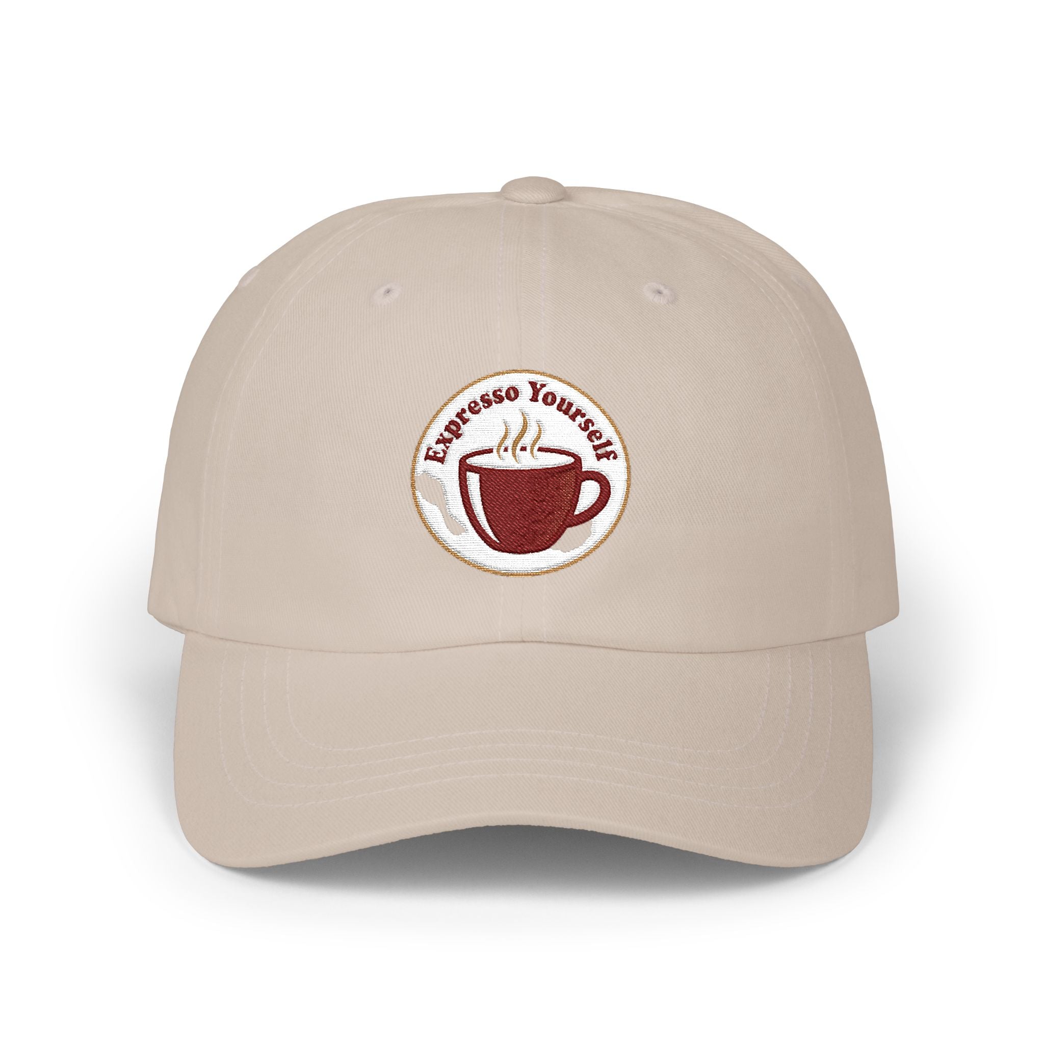 Coffee Yourself Dad Cap – Embroidered Espresso Cup Baseball Hat