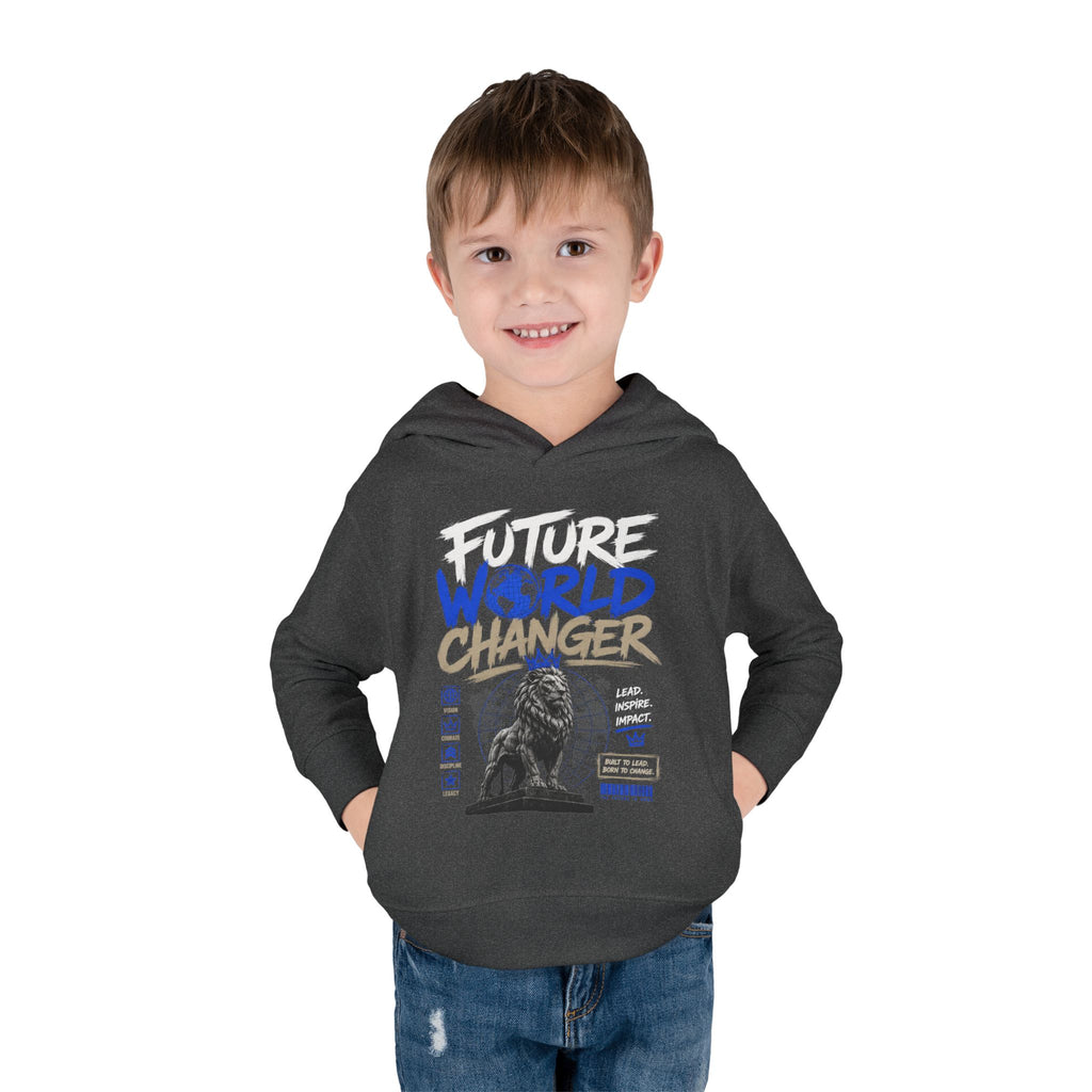Toddler Hoodie — "Future World Changer" Lion Pullover