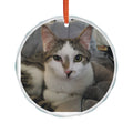 Personalized Glass Cat Ornament — Photo Pet Keepsake for Christmas & Gifts