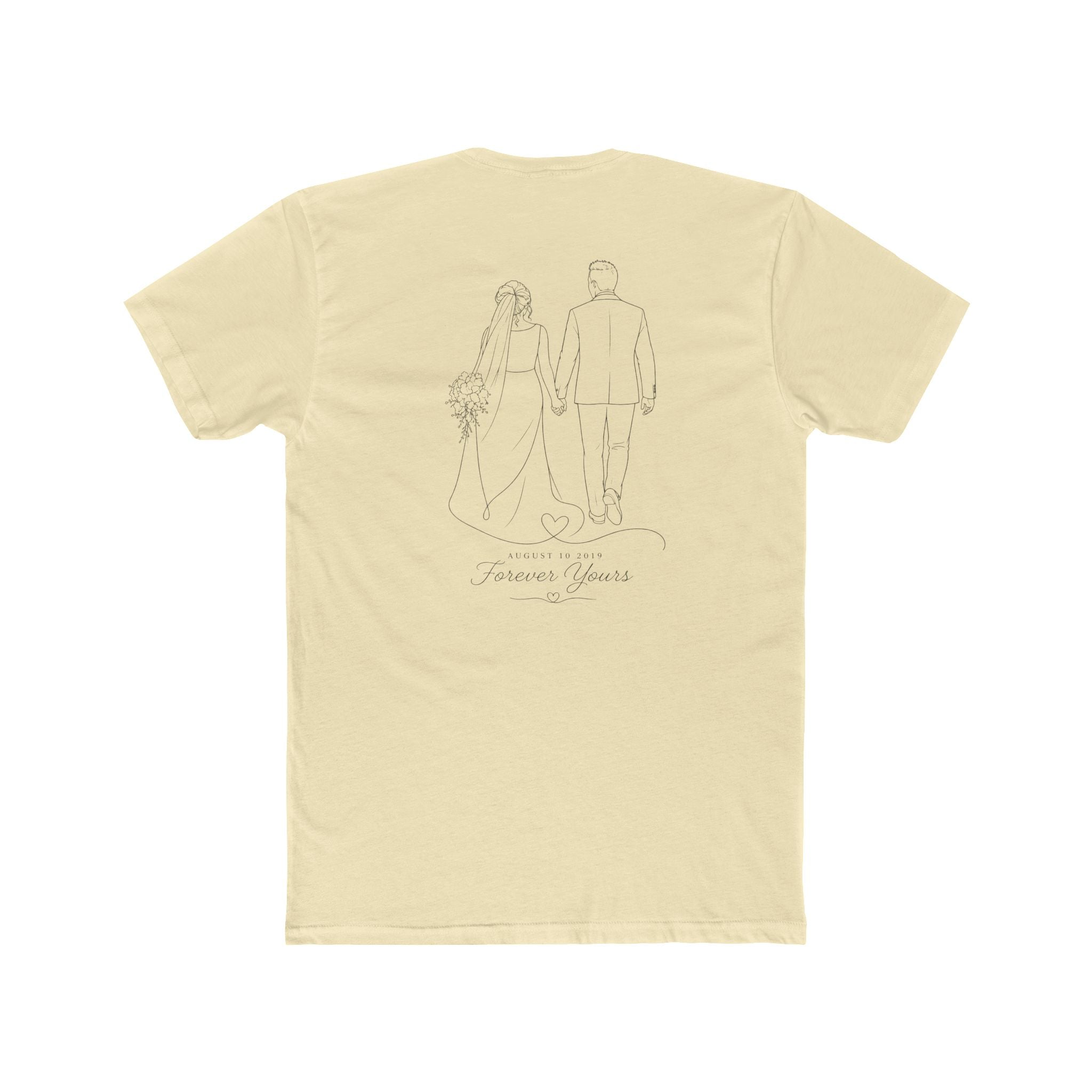 Unisex Personalized Front and Back Cotton Crew Tee