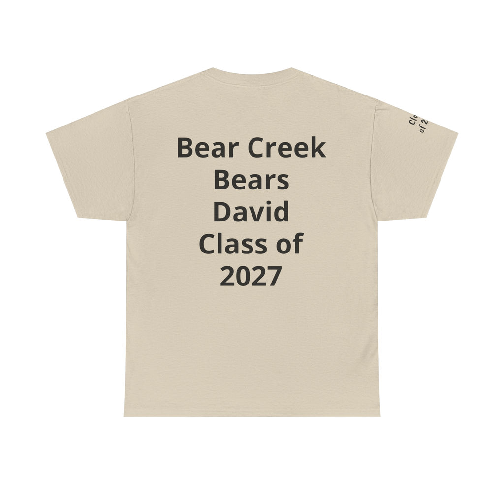 Personalized "Class of" and School pride, Back to School-Unisex Heavy Cotton Tee