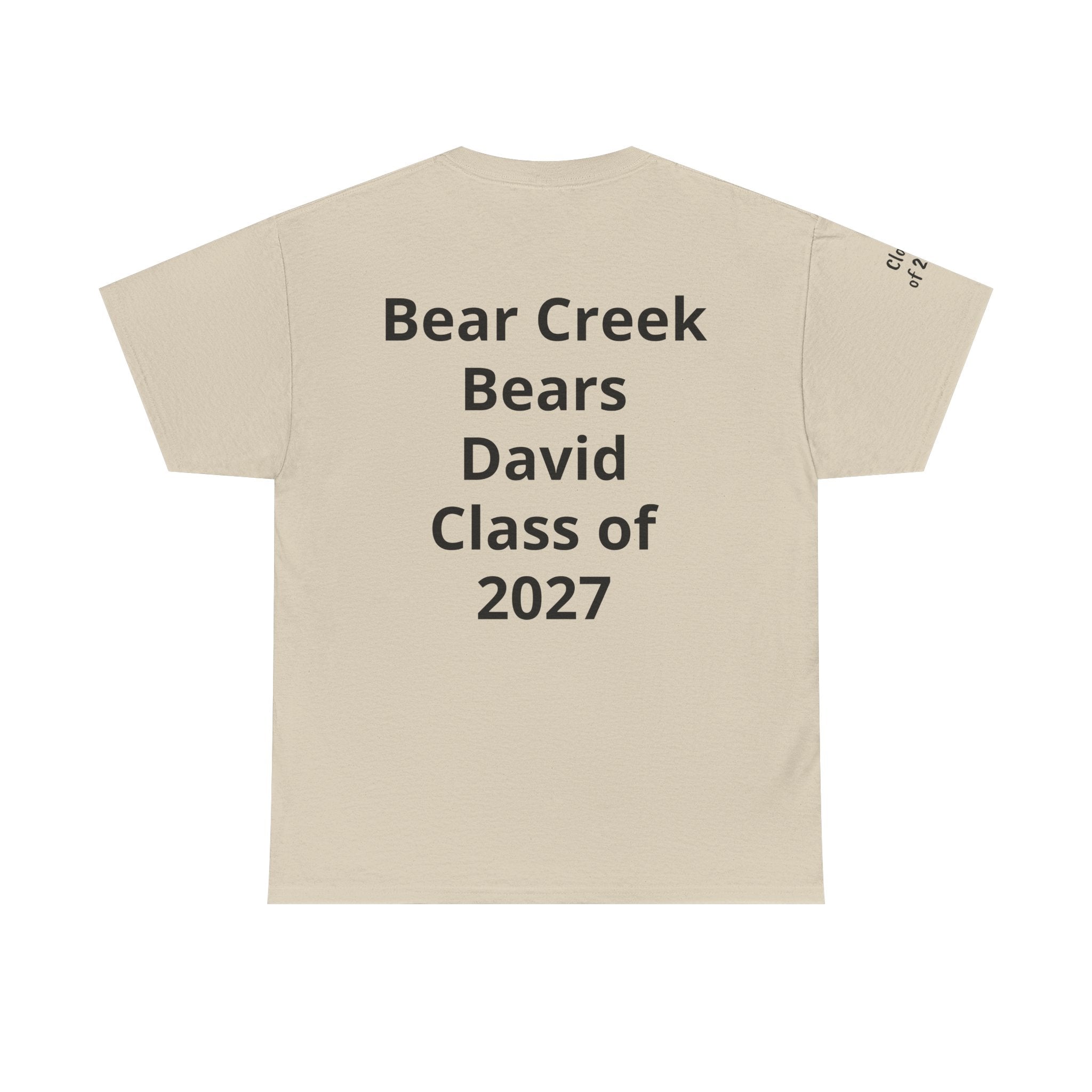 Personalized "Class of" and School pride, Back to School-Unisex Heavy Cotton Tee