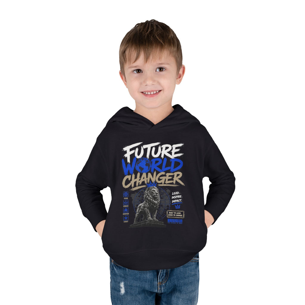 Toddler Hoodie — "Future World Changer" Lion Pullover