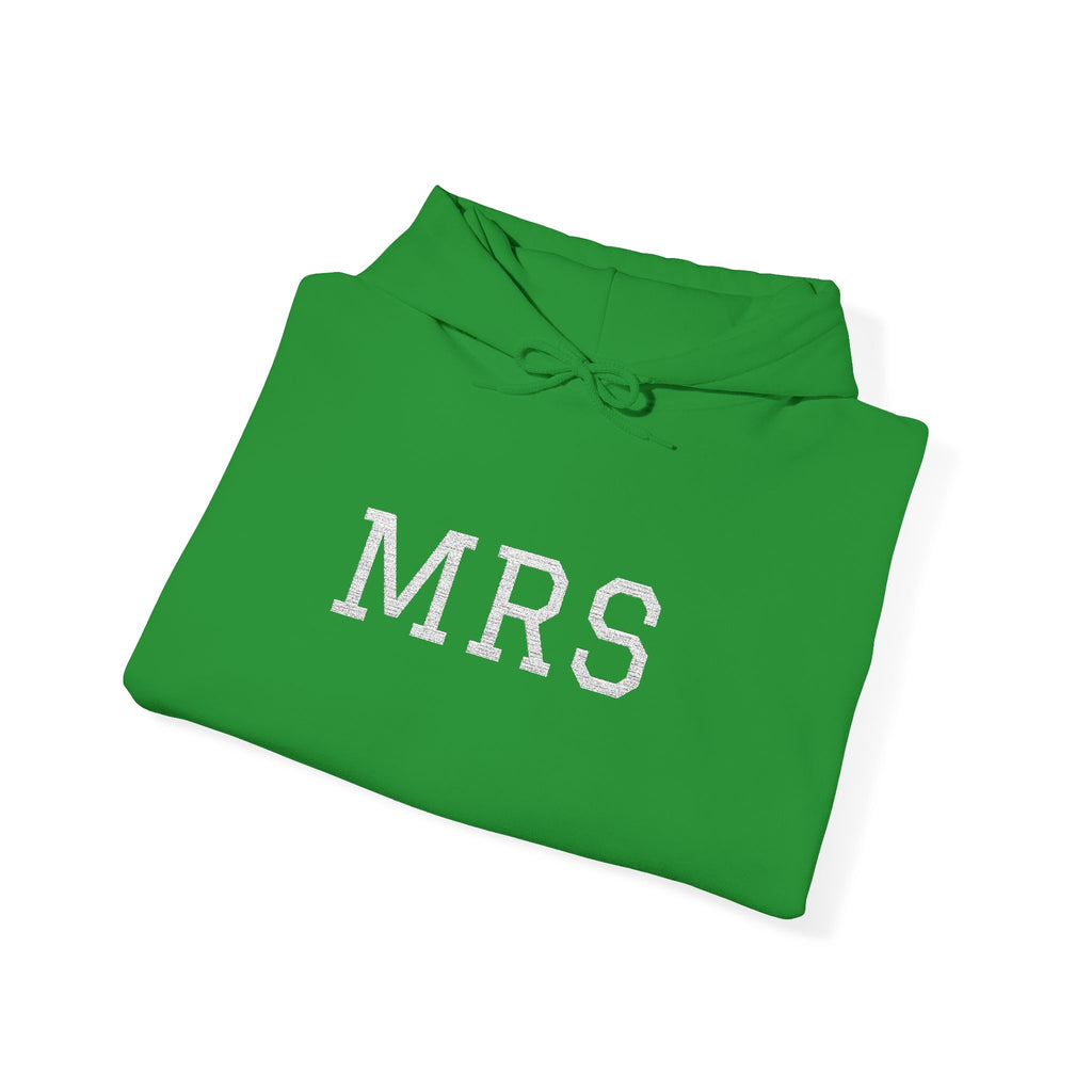 Hoodie — Floral 'MRS' Bride Bridal Pullover