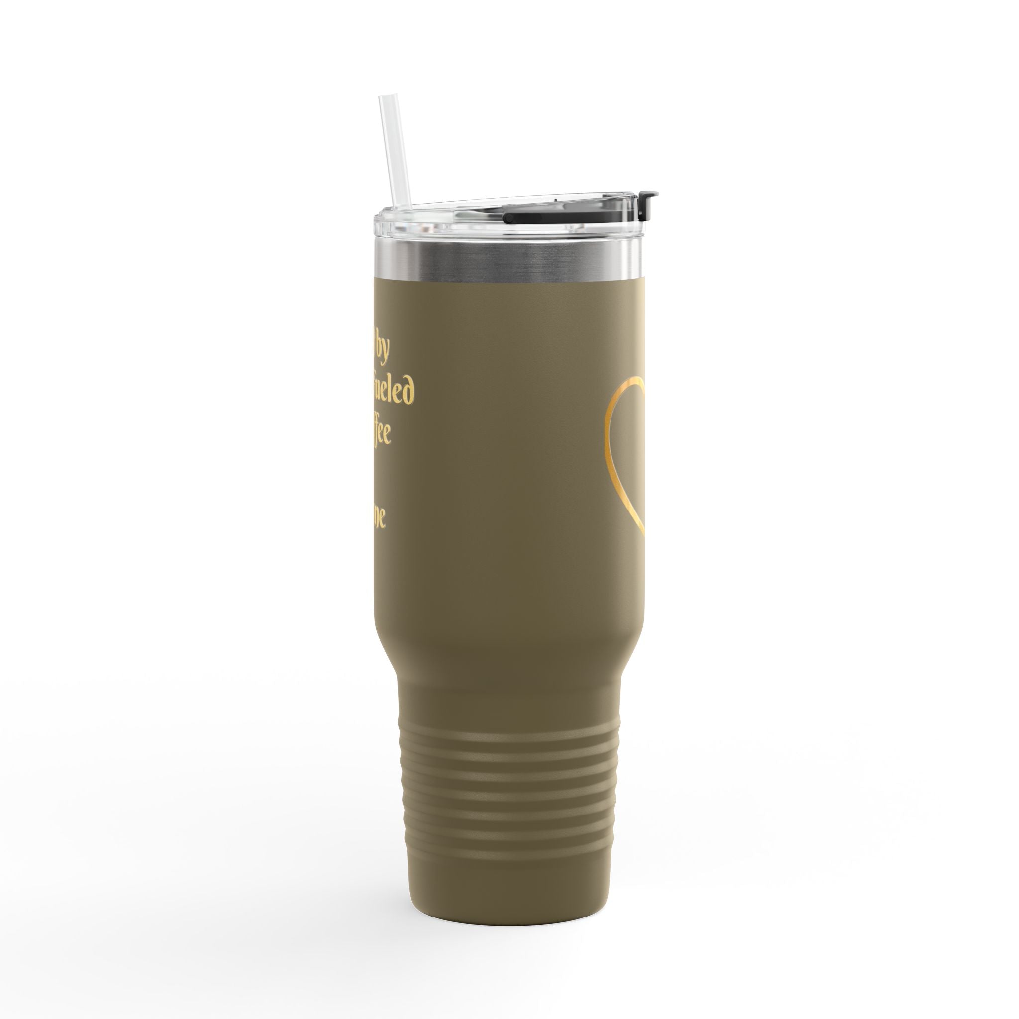 Personalized Christian Heart Cross 40oz Insulated Travel Mug