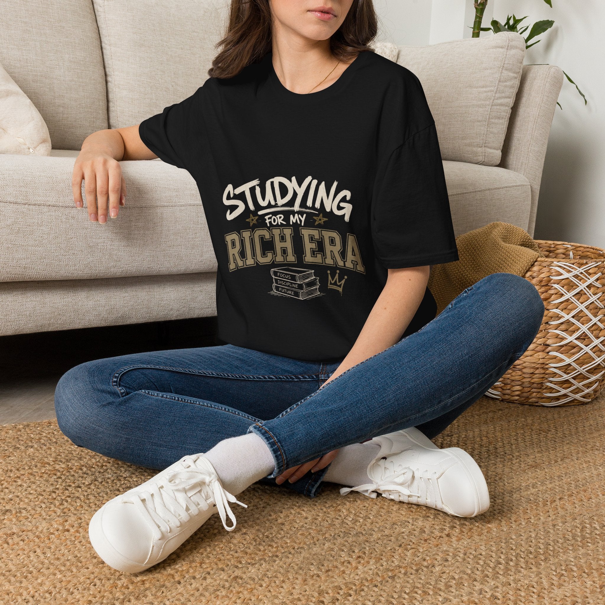 Personalized "Studying For My Rich Era", "Fear Less Do More" comfortable unisex T-Shirt