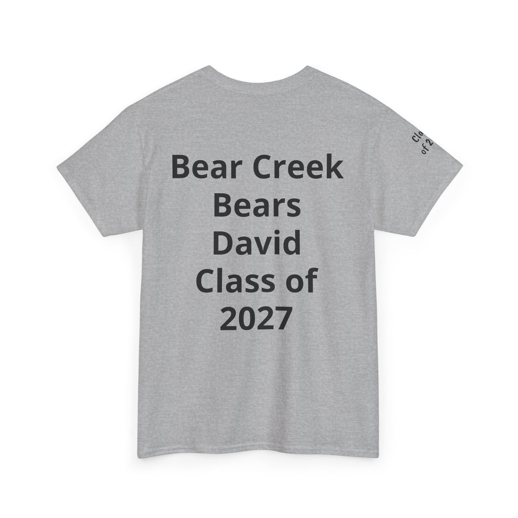 Personalized "Class of" and School pride, Back to School-Unisex Heavy Cotton Tee