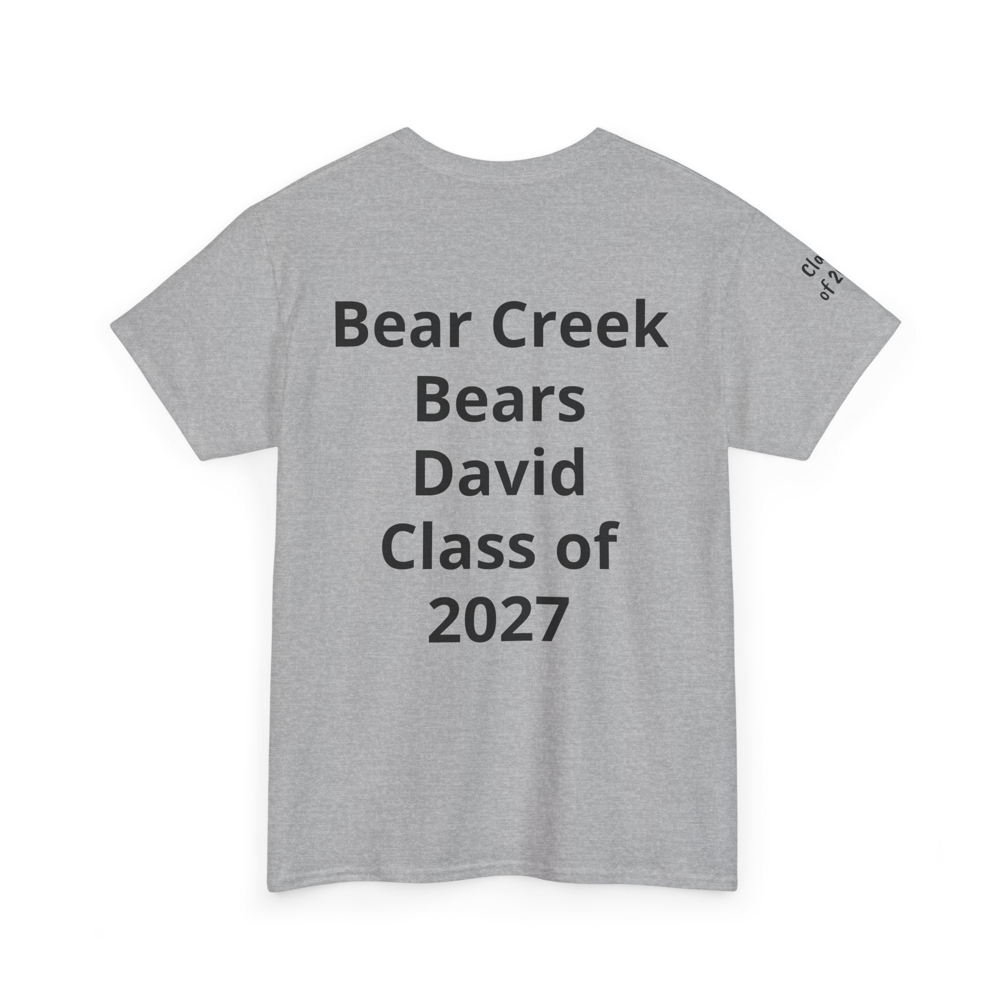 Personalized "Class of" and School pride, Back to School-Unisex Heavy Cotton Tee