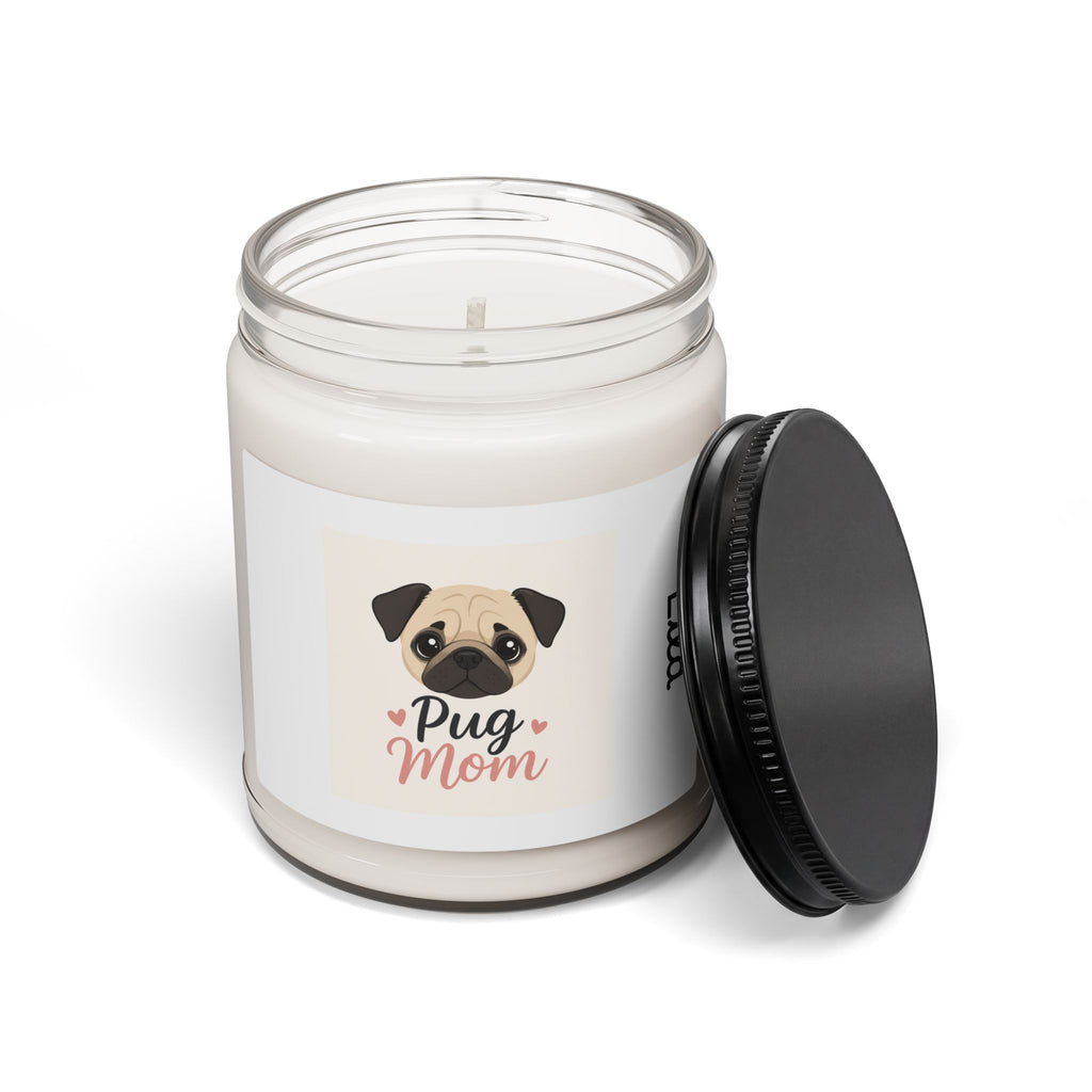 Pug Mom Scented Soy Candle — 9oz Gift for Pug Lovers