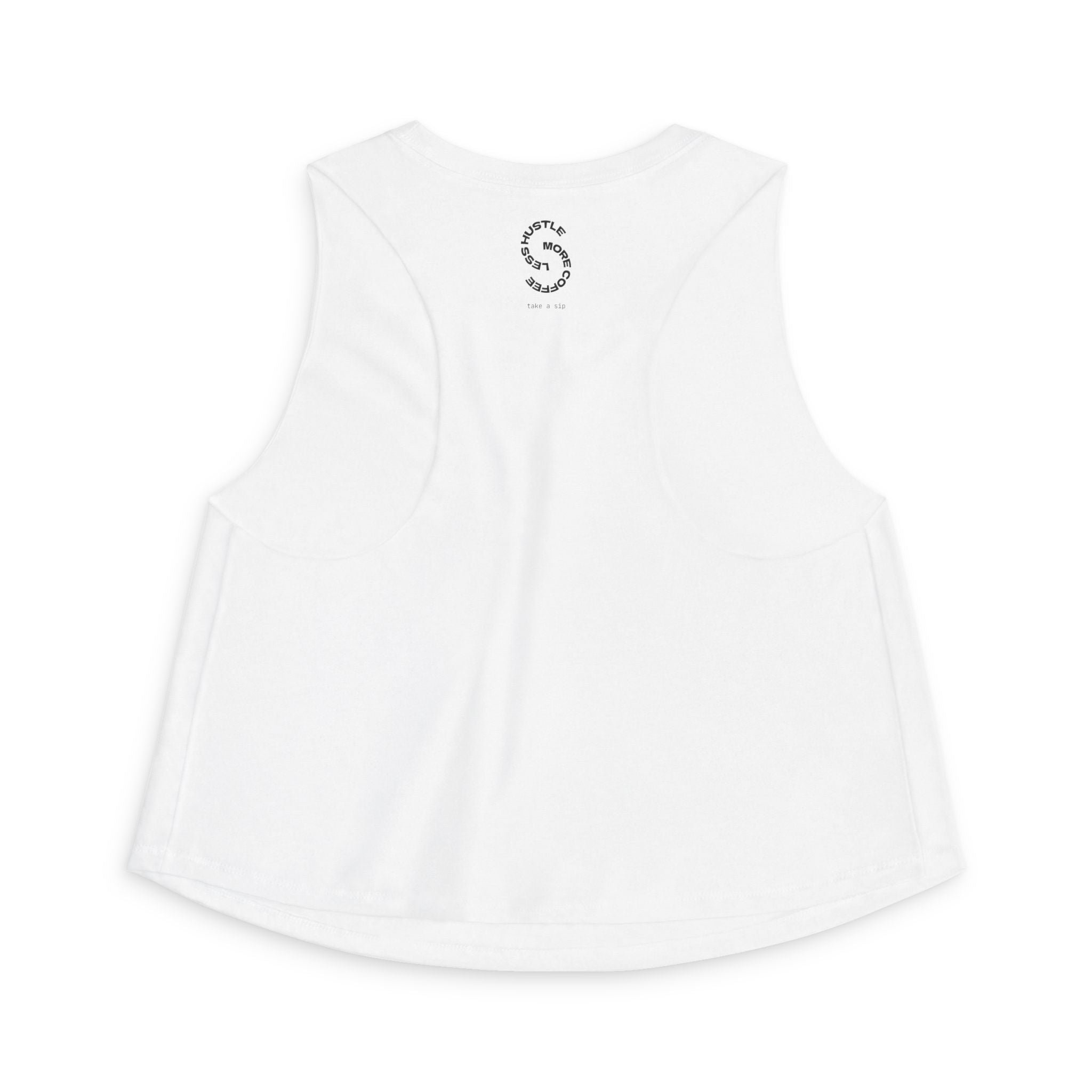 Espresso Yourself Crop Top — Cute Coffee Graphic Women's Tank