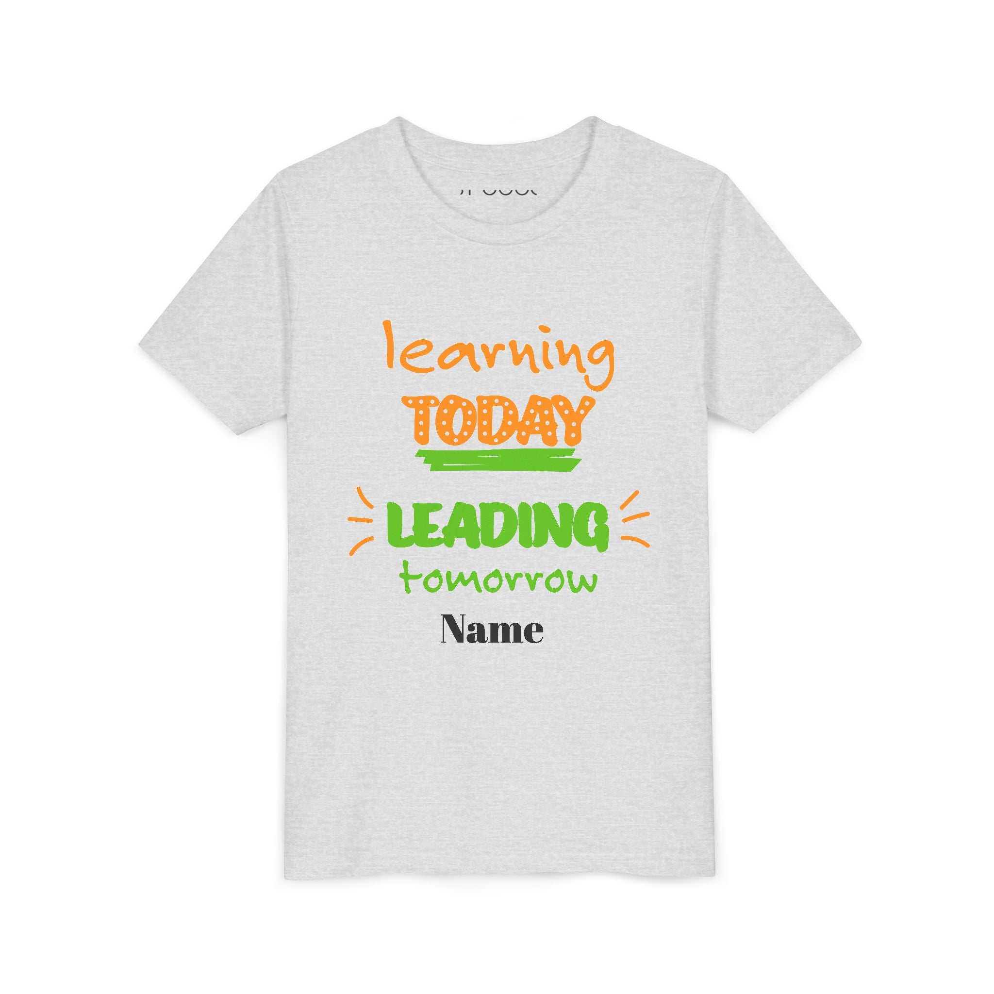 Personalized Youth Tee - Learning Today Leading Tomorrow