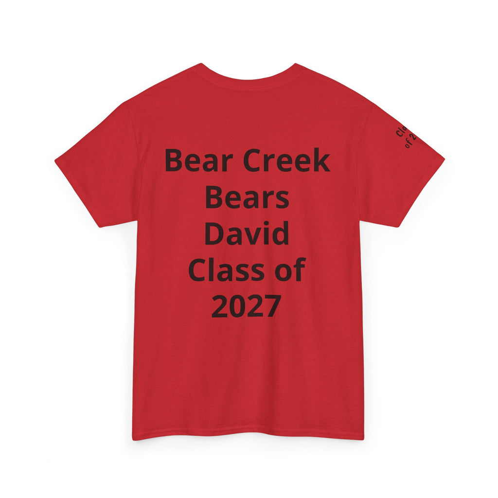 Personalized "Class of" and School pride, Back to School-Unisex Heavy Cotton Tee