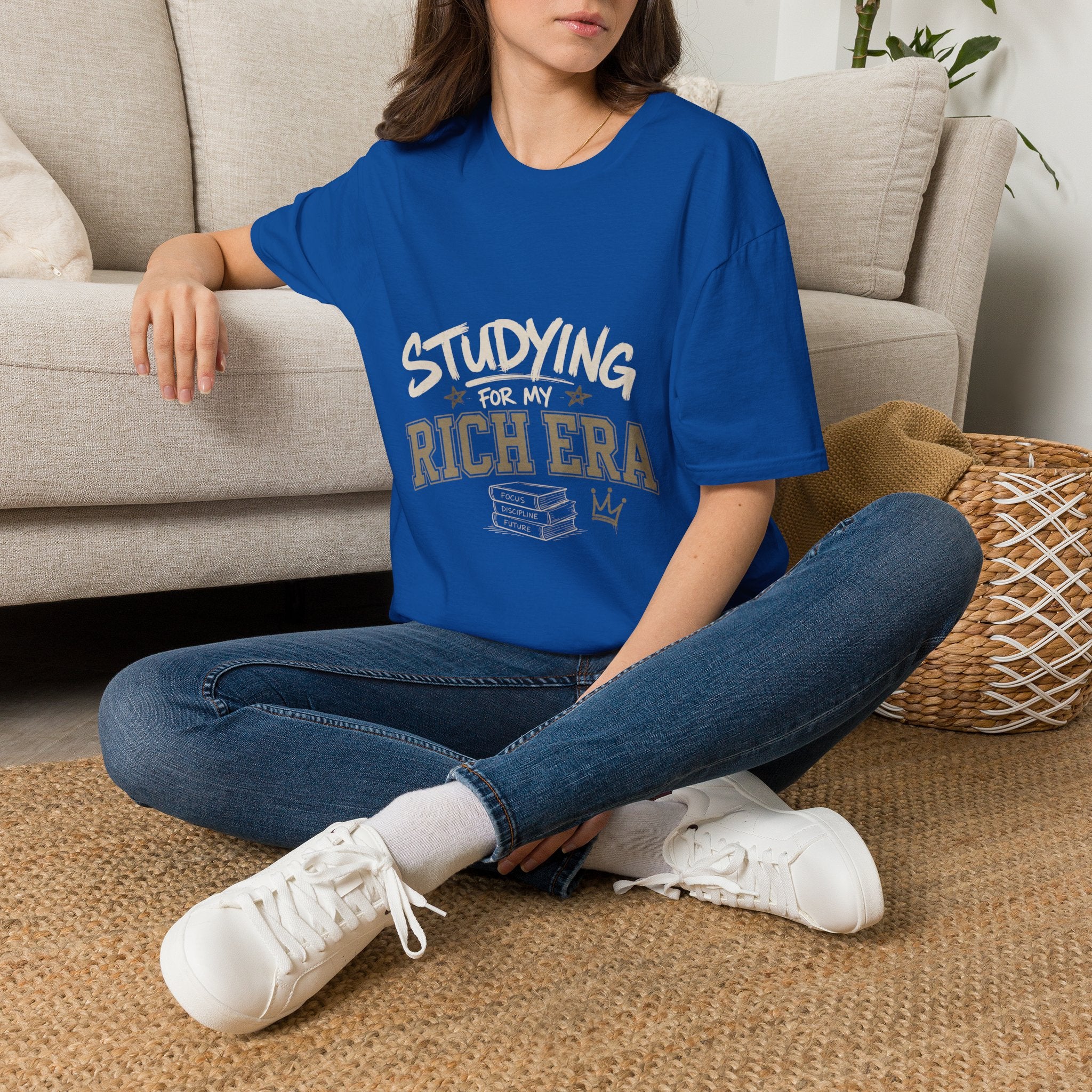 Personalized "Studying For My Rich Era", "Fear Less Do More" comfortable unisex T-Shirt