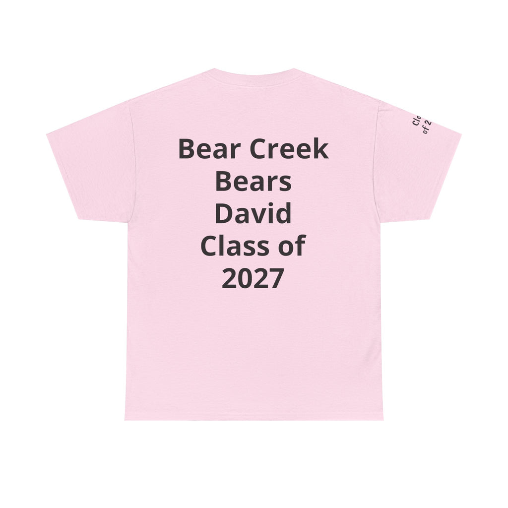 Personalized "Class of" and School pride, Back to School-Unisex Heavy Cotton Tee