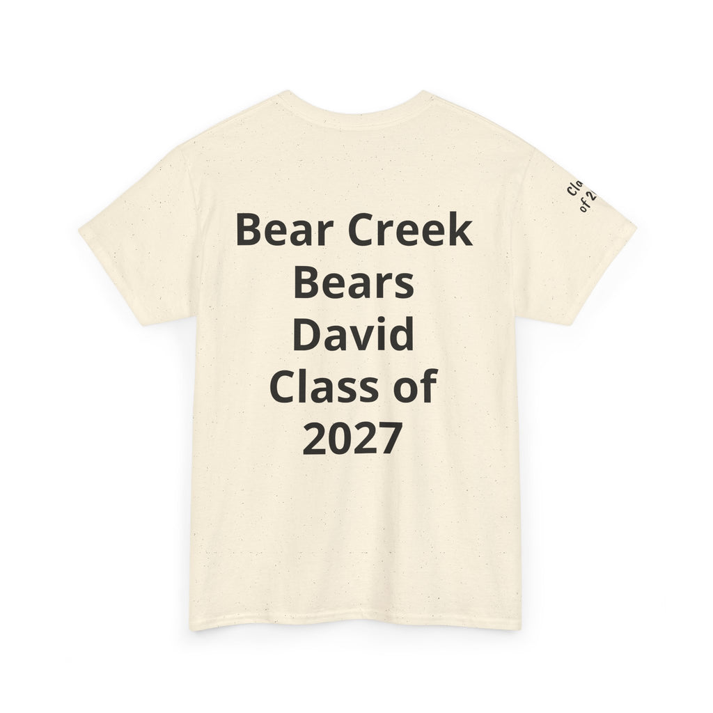 Personalized "Class of" and School pride, Back to School-Unisex Heavy Cotton Tee
