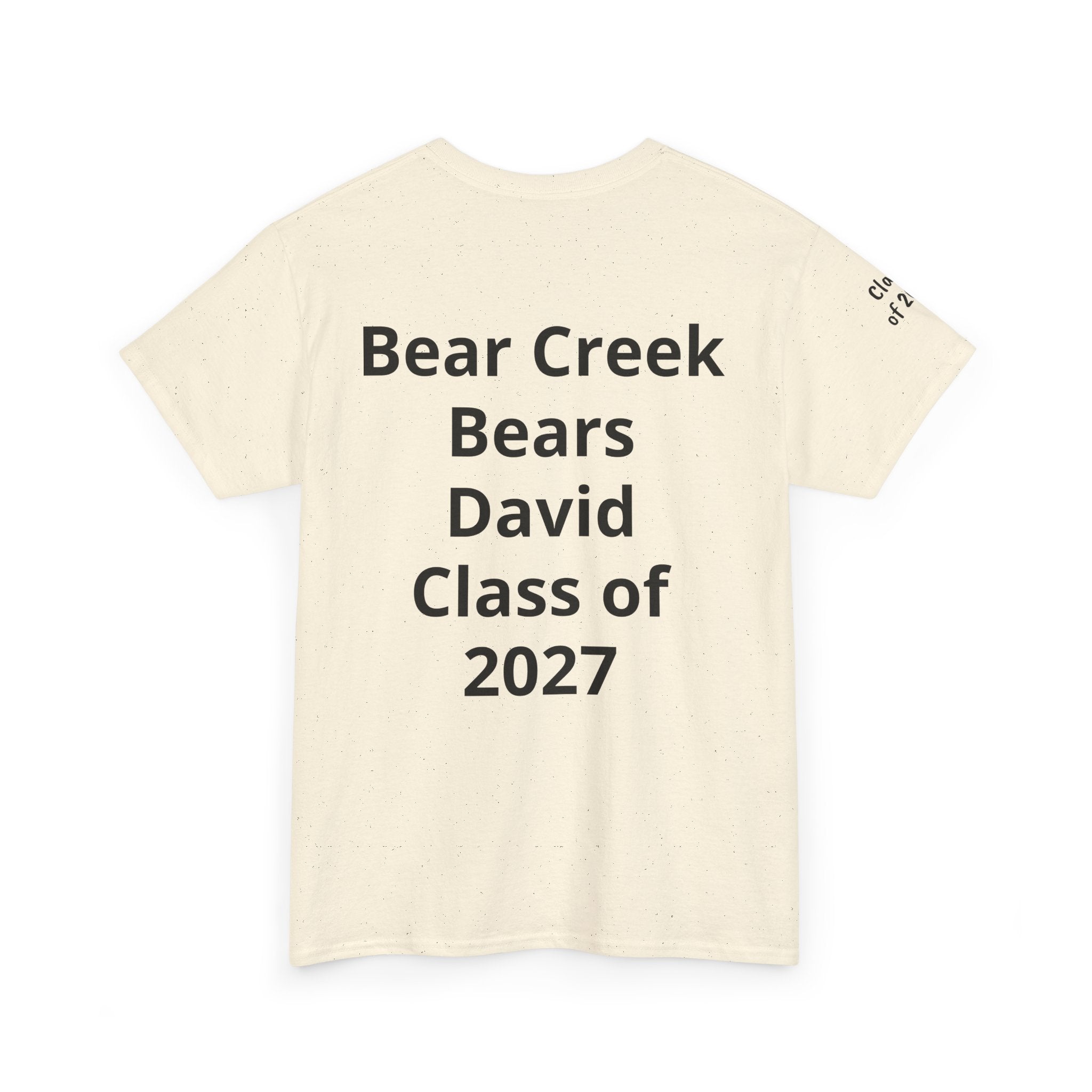 Personalized "Class of" and School pride, Back to School-Unisex Heavy Cotton Tee