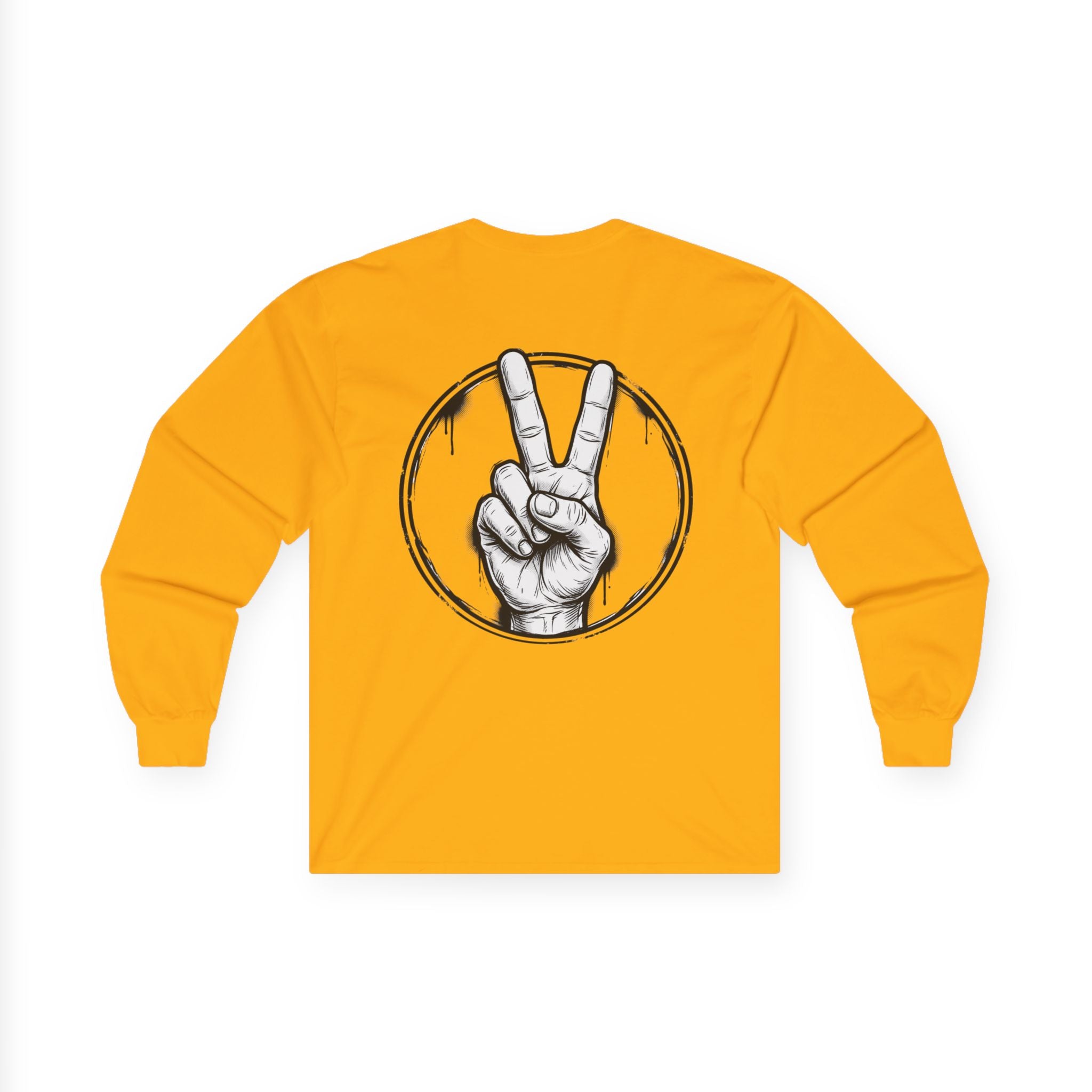 Funny Bulldog Peace Long Sleeve Tee — "I'm Not Arguing, I'm Explaining Why I'm Right"