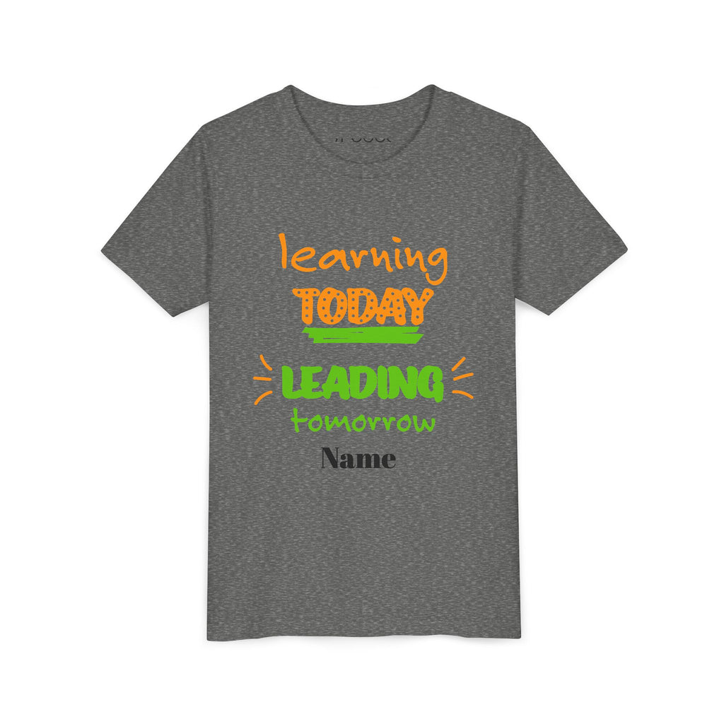 Personalized Youth Tee - Learning Today Leading Tomorrow