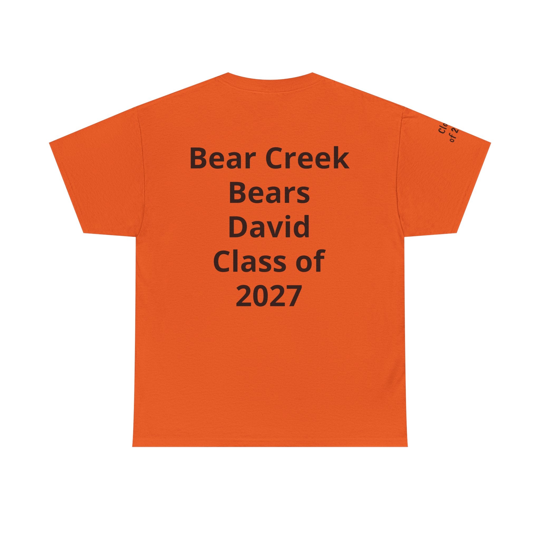 Personalized "Class of" and School pride, Back to School-Unisex Heavy Cotton Tee