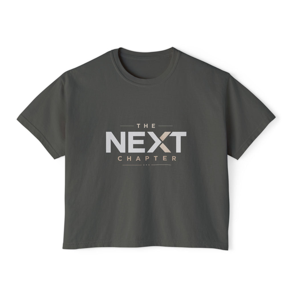 Women's Boxy Tee — Personalized "The Next Chapter" Graduation Shirt (Custom Name, Custom Class of )