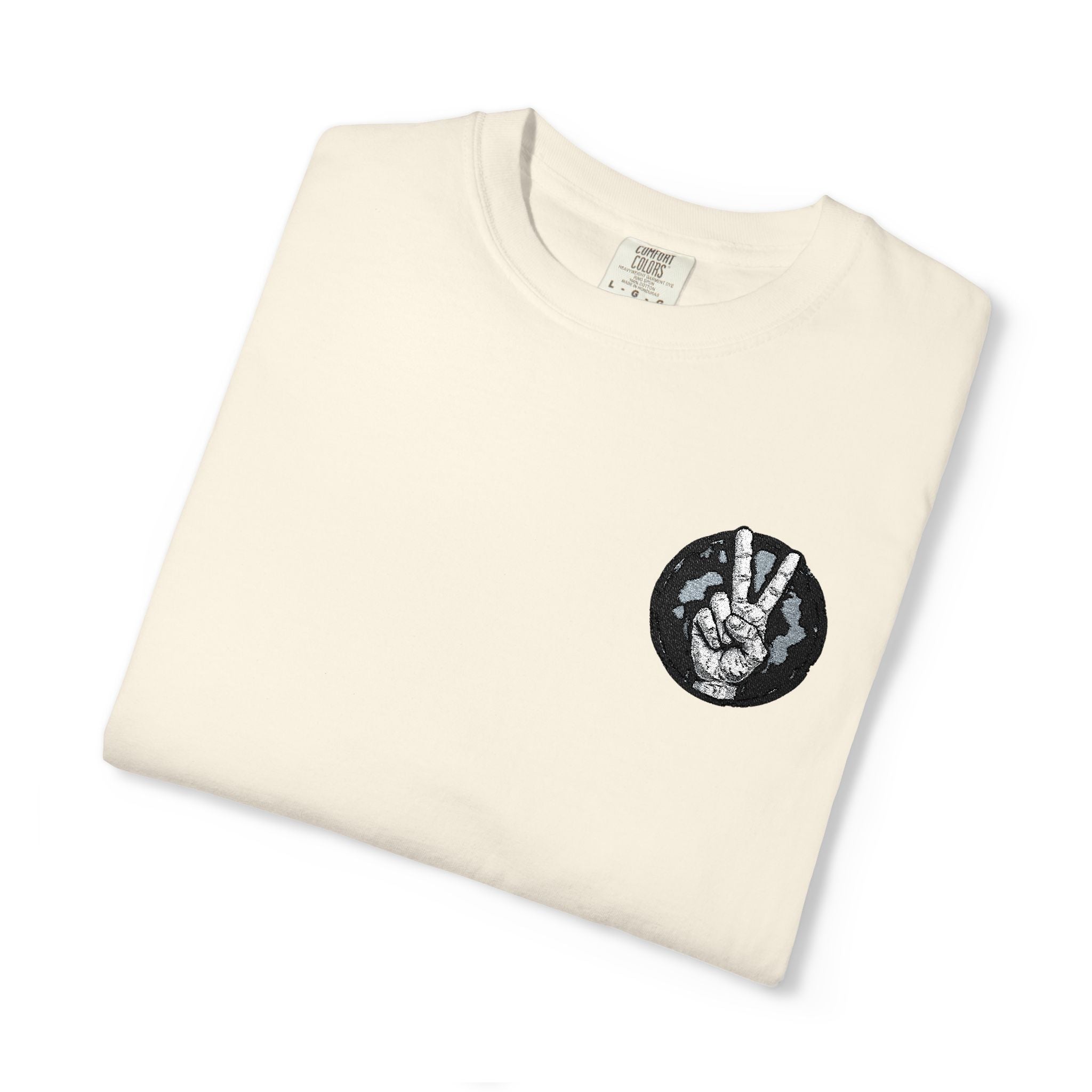 Wolf Moon Pocket T-Shirt — Minimal Black Wolf Circle Tee