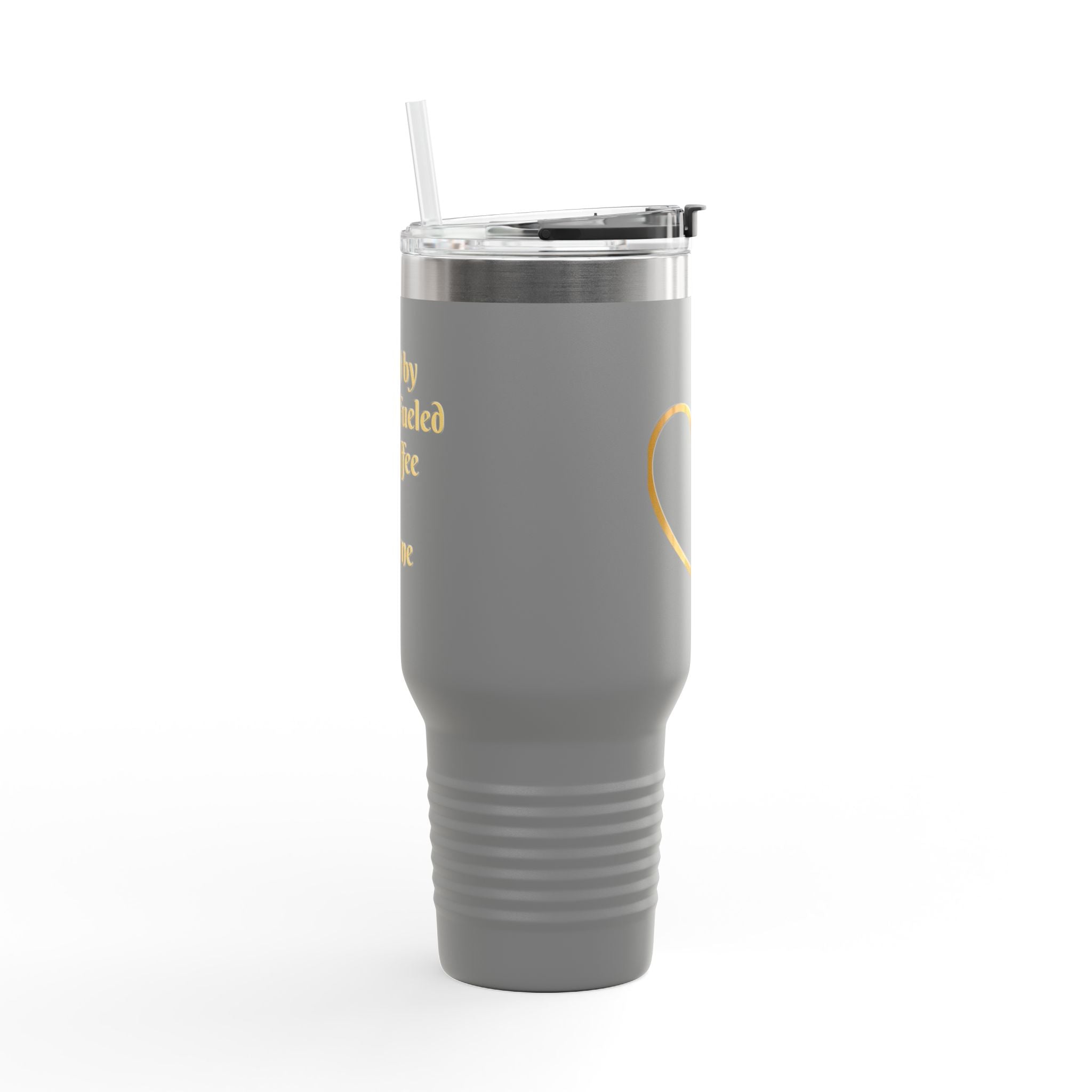 Personalized Christian Heart Cross 40oz Insulated Travel Mug