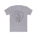 T-Shirt — Girl Dad Line Art Tee (Father & Daughter Heart Design)